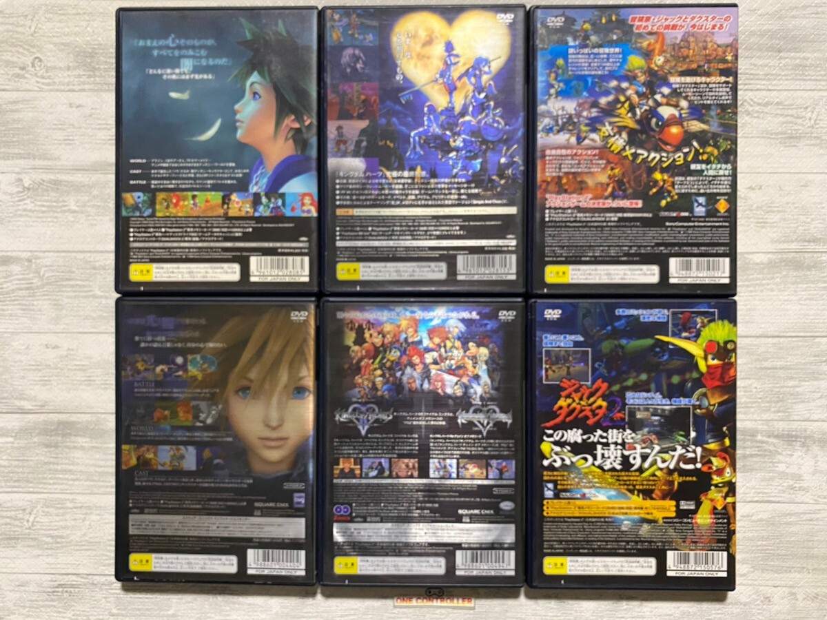 SONY PS2 Kingdom Hearts ⅠⅡ & Final Mix & Jack and Daxter 1 2 set from Japan
