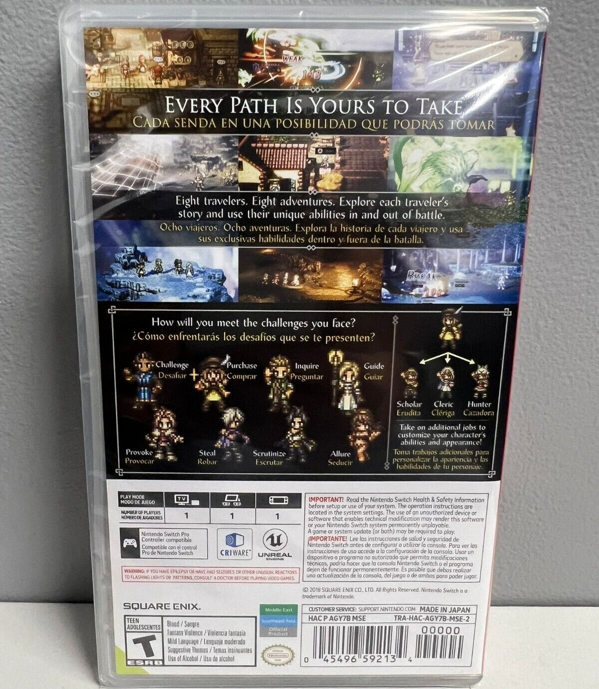 Octopath Traveler Switch Brand New Game Special (Action/Adventure RPG 2018)