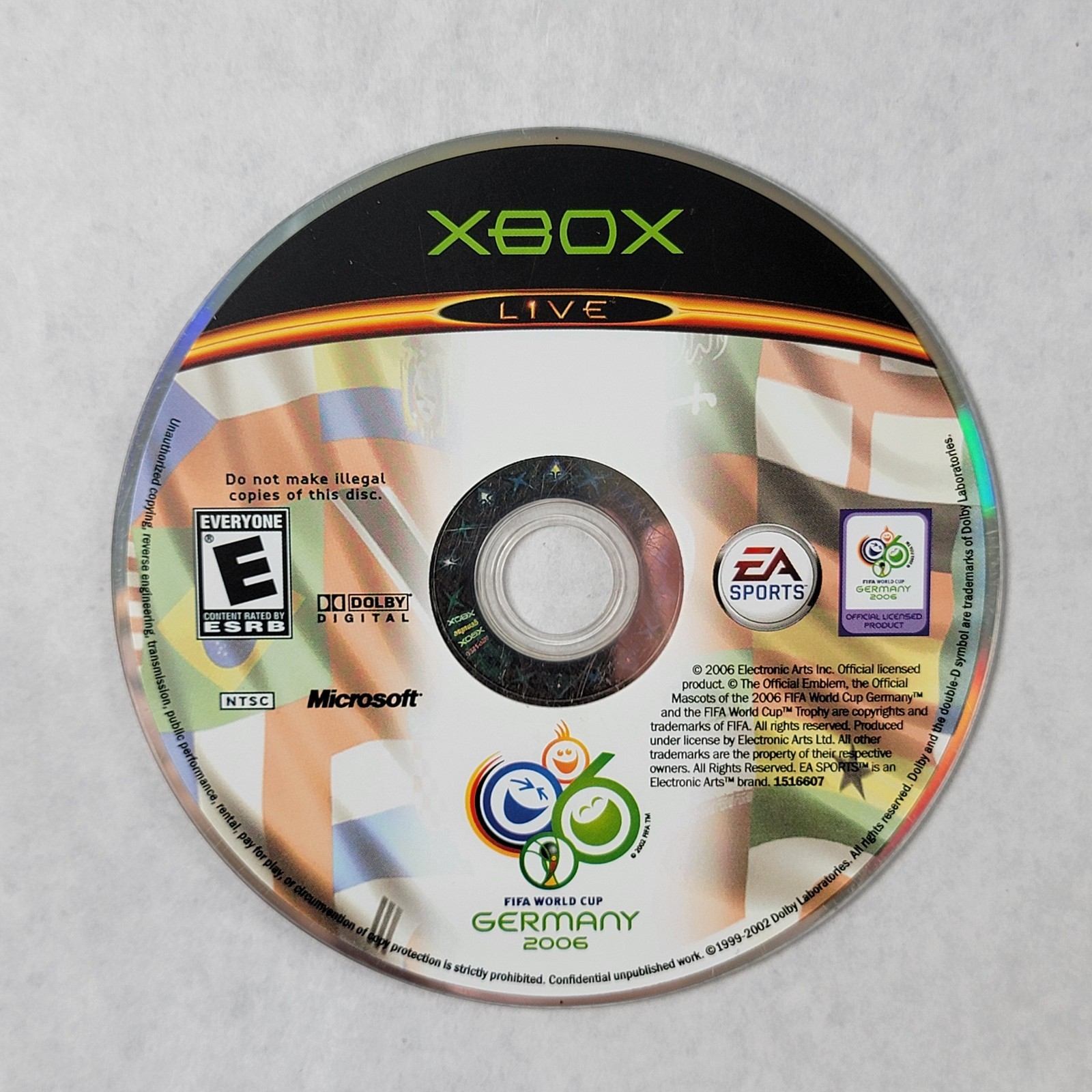 FIFA World Cup: Germany 2006 – Loose Microsoft Original Xbox Disc