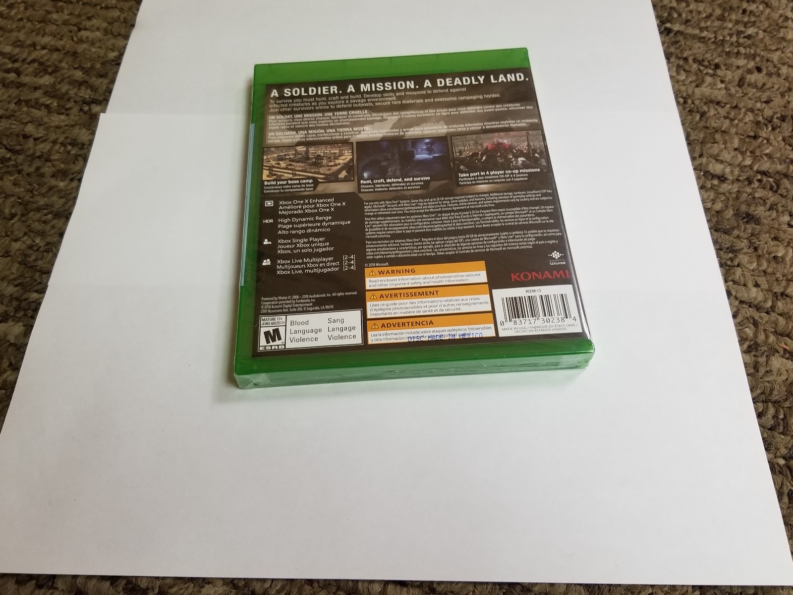 Metal Gear Survive (Microsoft Xbox One, 2018) new