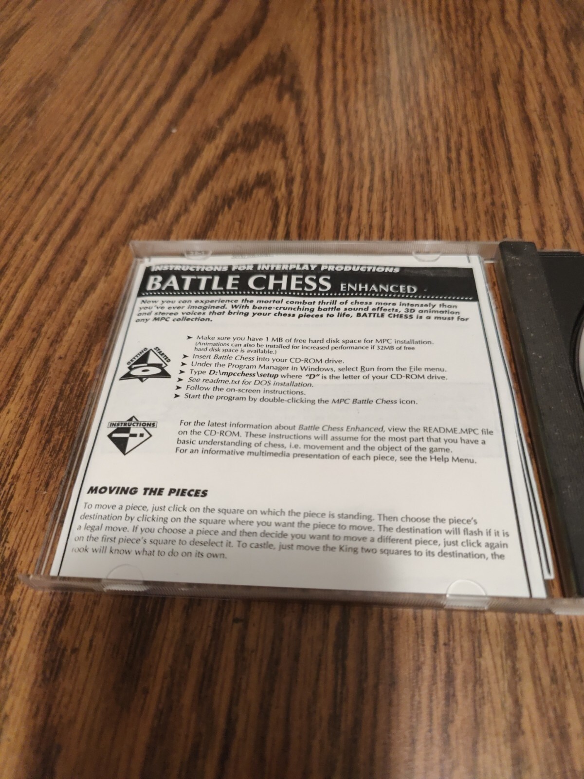 Interplay Computer Game Battle Chess Made In Germany 1988-91