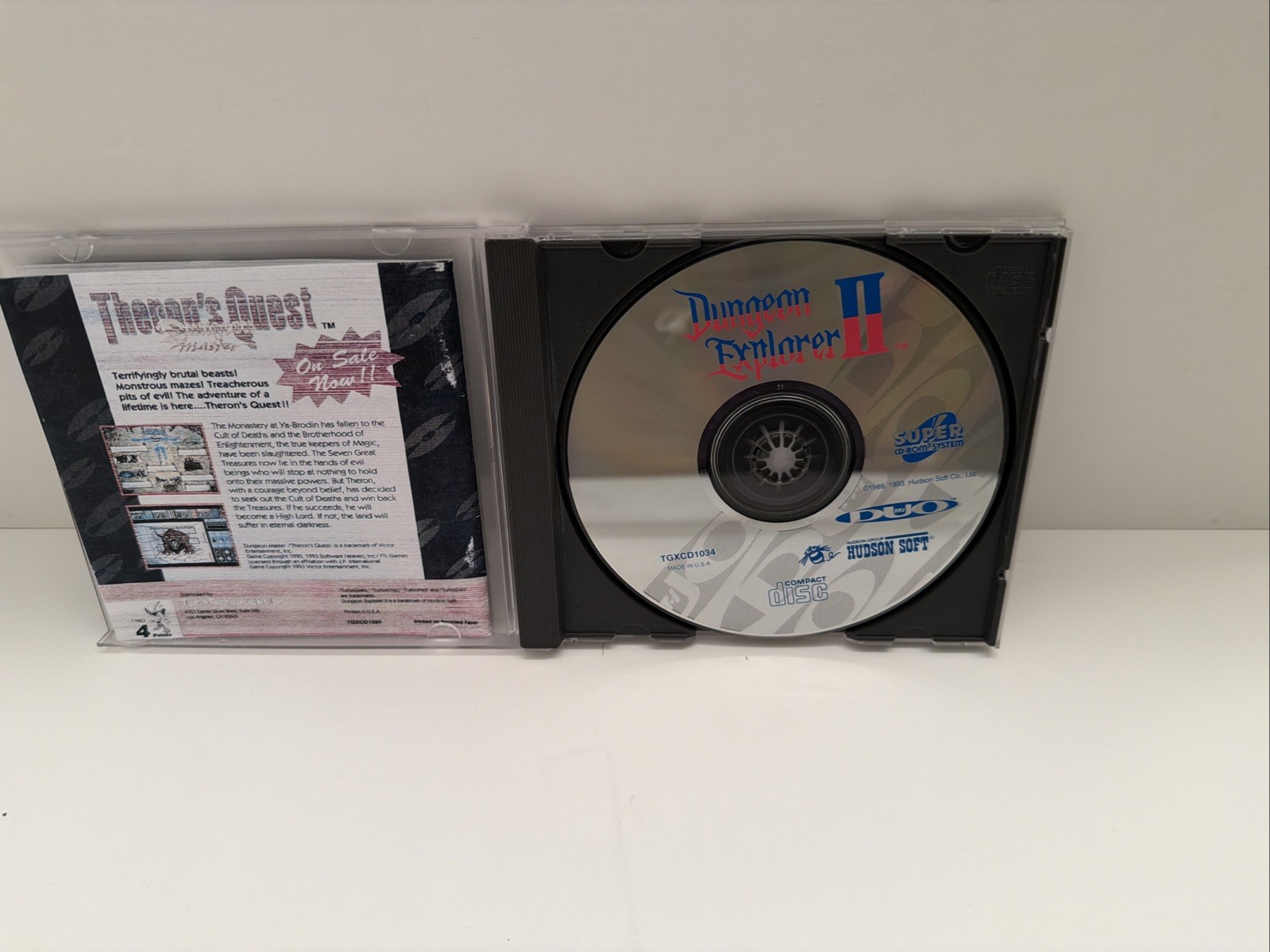 Dungeon Explorer II TurboGrafx Super CD Turbo Duo Tested Disc Only