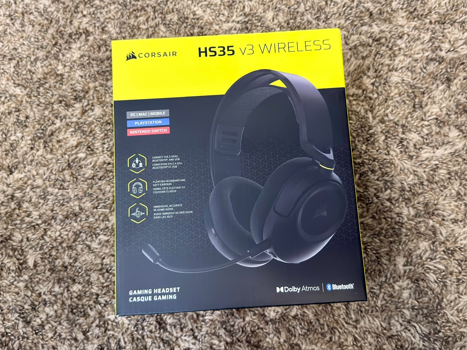 Corsair HS35 v3 Wireless Gaming Headset Carbon