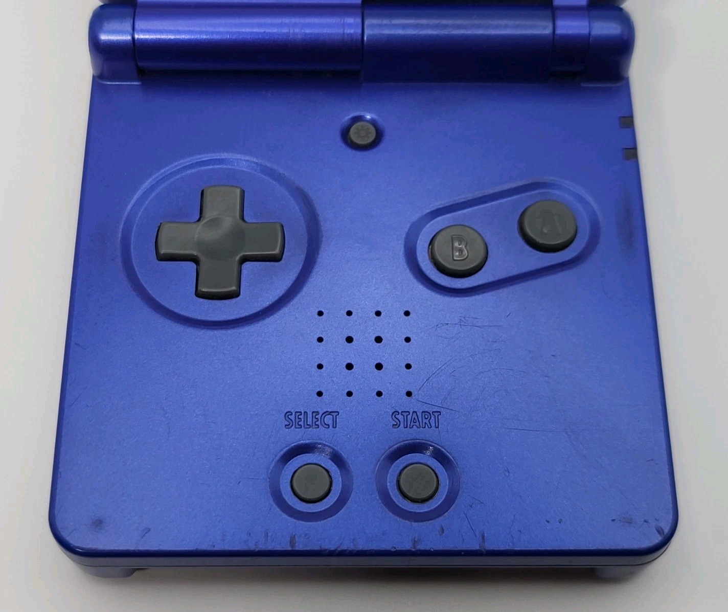 Nintendo Game Boy Advance SP Cobalt Blue AGS-001 w/ 3 Games *Screen Blemish