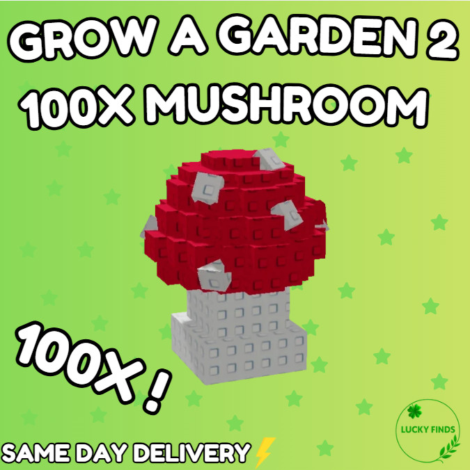 🔥Grow a Garden 2 Roblox✨100X Mushrooms | Fast & Easy