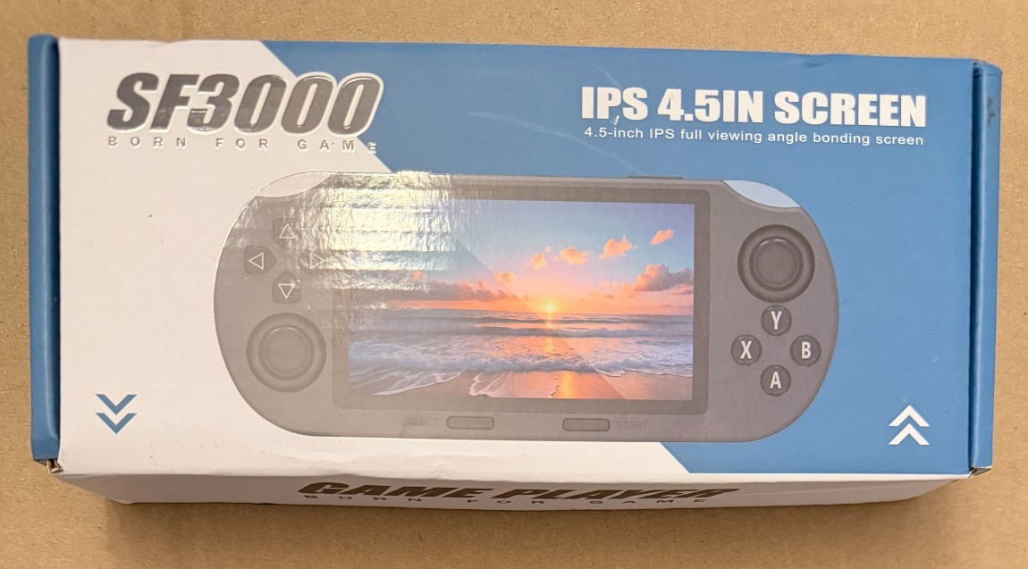 SF3000 Retro Handheld Game Console,20000+ Games,Retro Gaming Console,E-Book/Musi