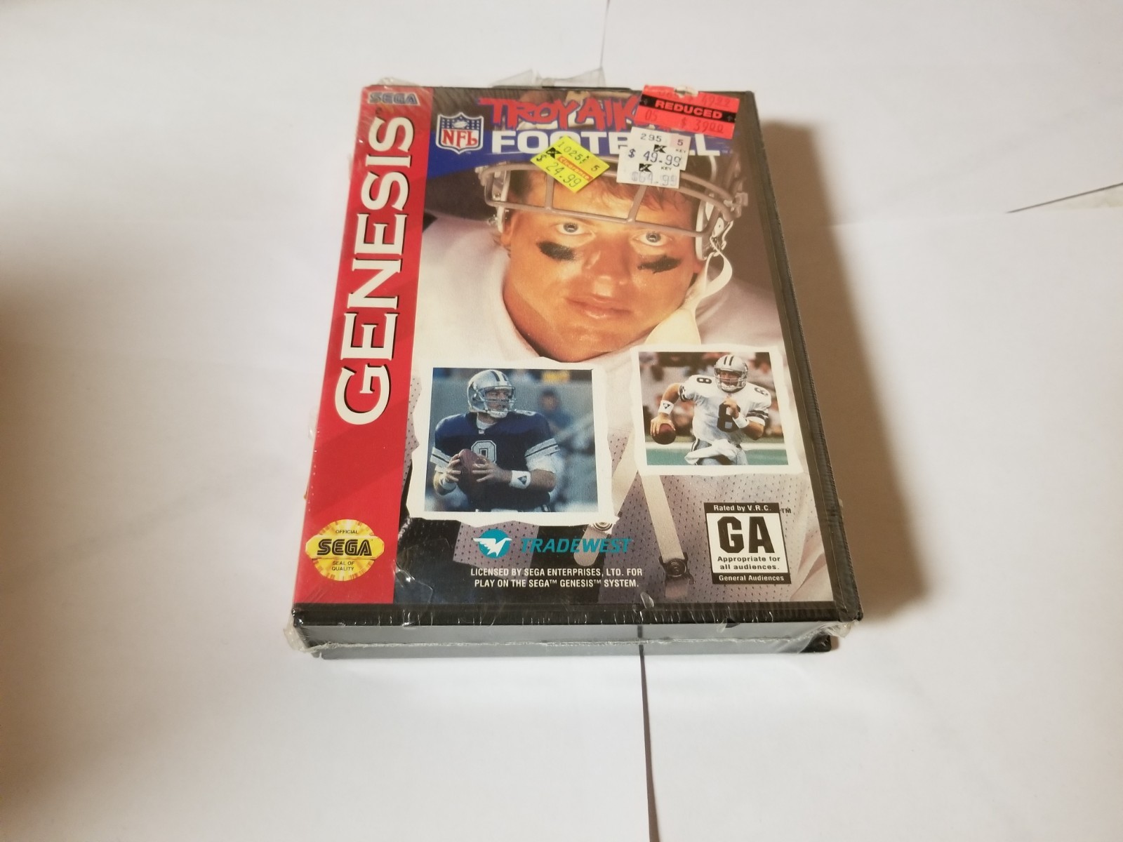 Troy Aikman NFL Football (Sega Genesis, 1994) new