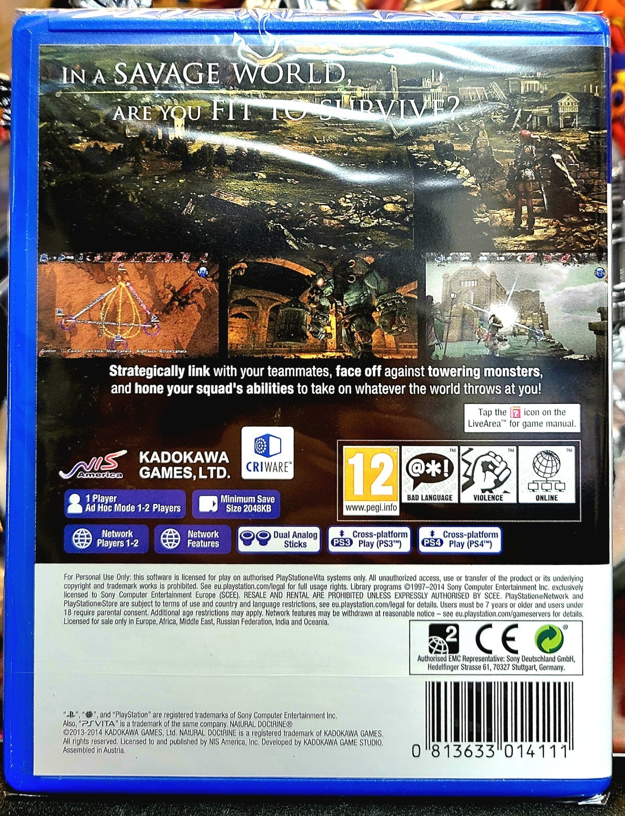 Natural Doctrine PEGI 12 Version Sealed Playstation Vita PS Vita Ships from USA