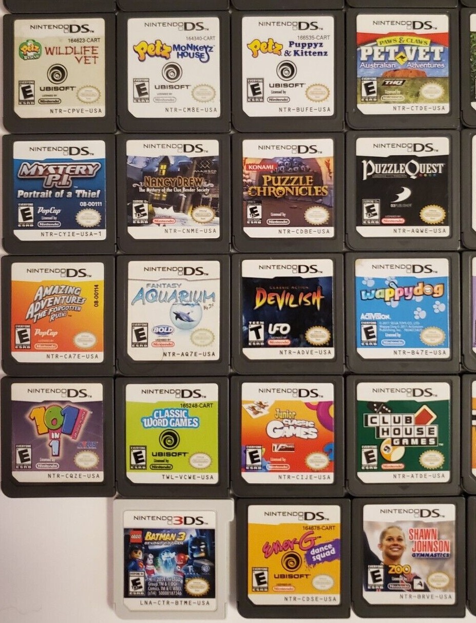 Lot of Nintendo DS Games Pick & Choose – Cartridge ONLY – T + W Fast Shipping