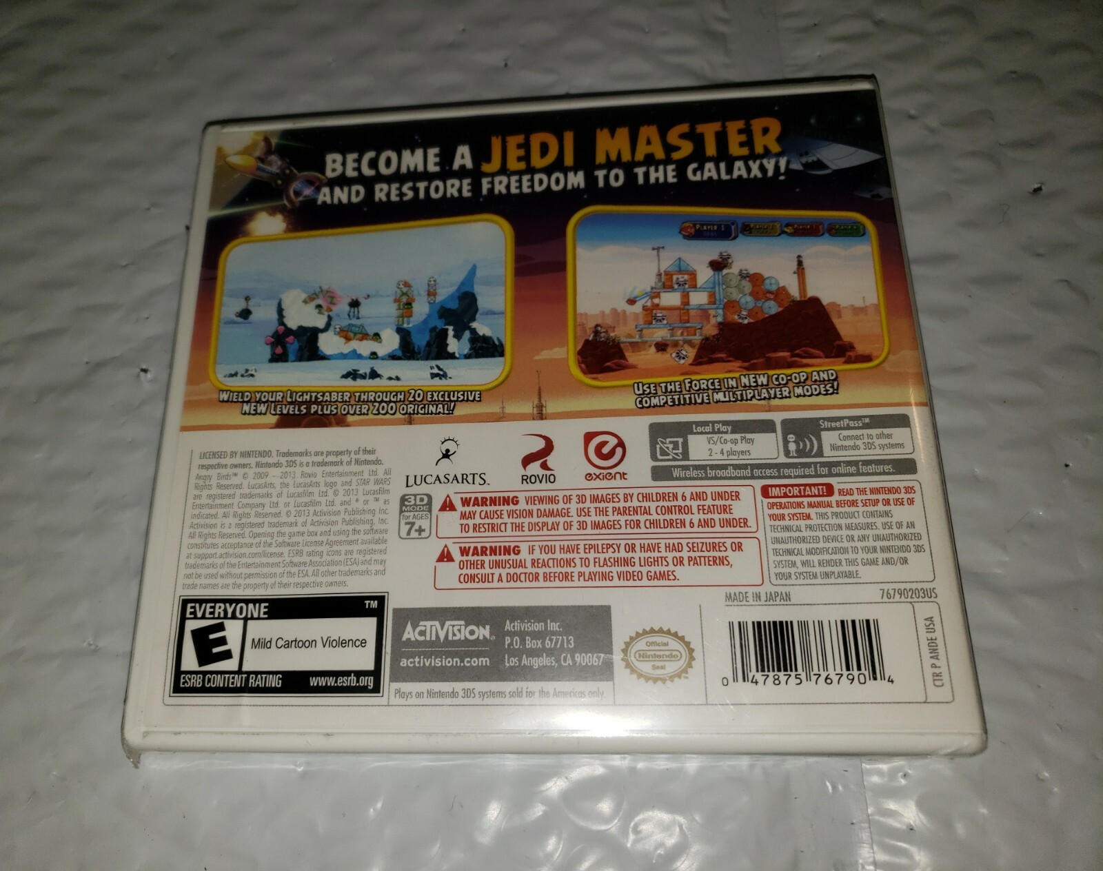 ANGRY BIRDS STAR WARS (Nintendo DS, 2DS, 3DS, XL) Complete Game Case Manual NEW