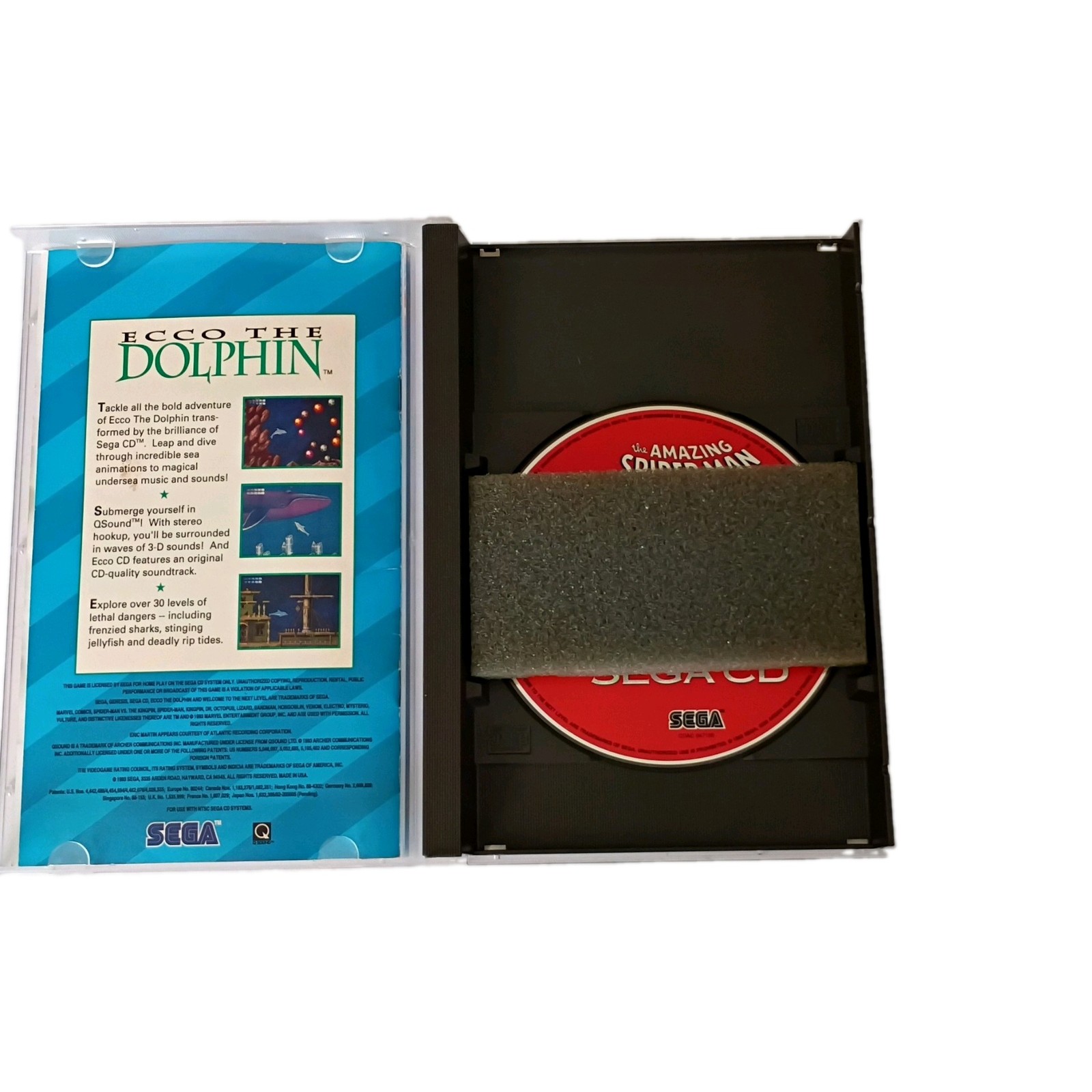 SEGA The Amazing Spider-Man vs. The Kingpin (Sega CD) w/ Case GA