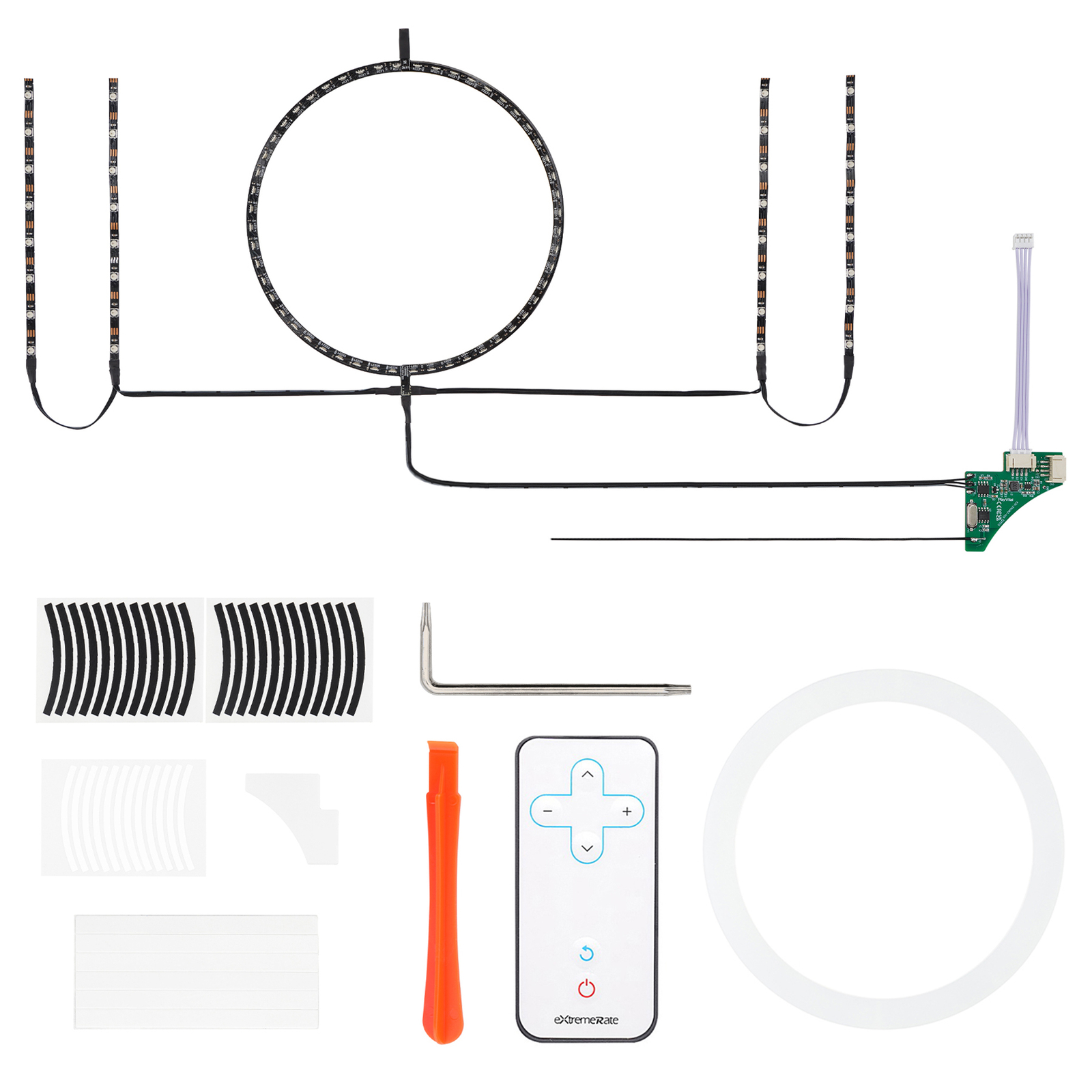 RGB LED Light Strip Kit for Xbox Series S Console DIY Multi Color With IR Remote