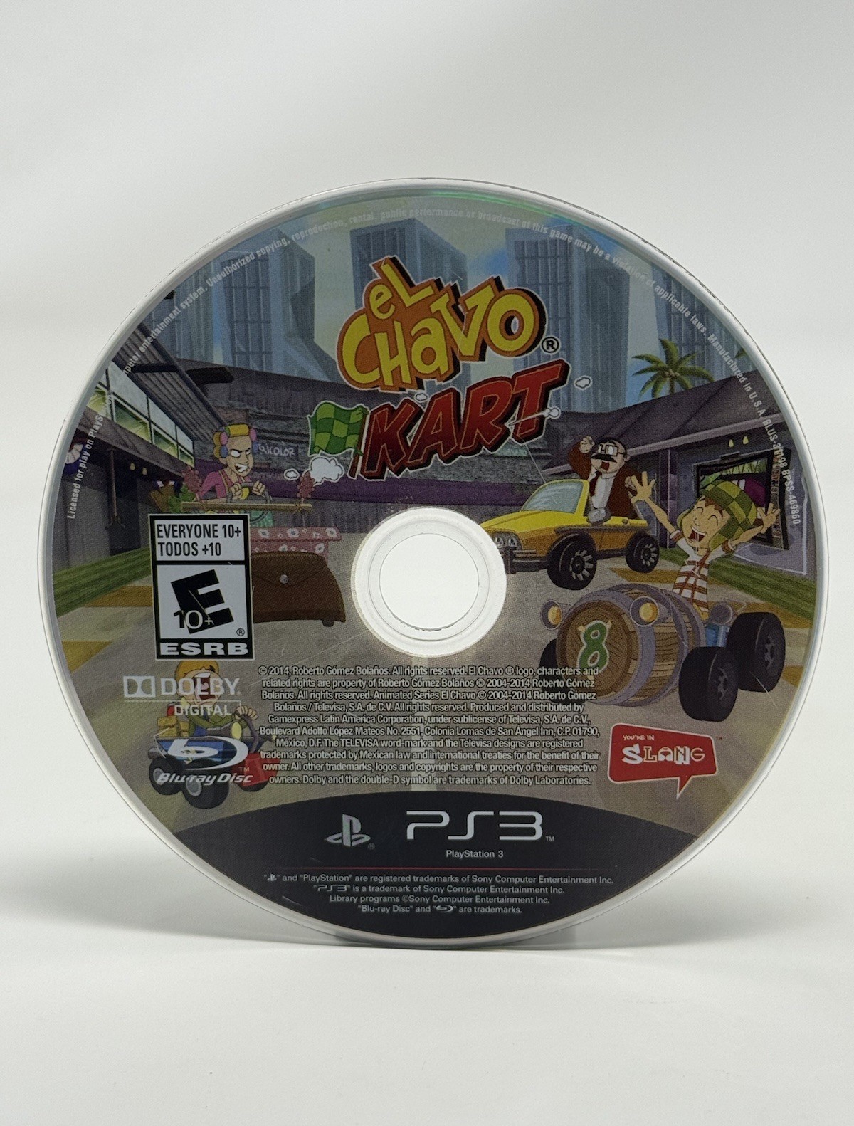 El Chavo Kart PS3 Playstation 3 Clean Disc Only Mexico Exclusive Authentic Rare