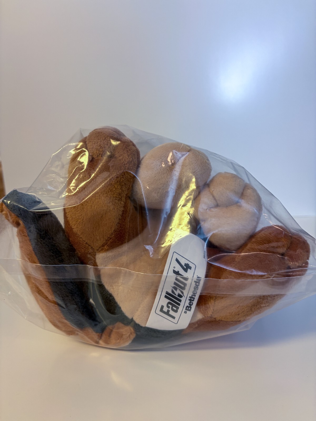 Fallout 4 Dogmeat Plush Stuffed Animal Bethesda Dog Bandana & Goggles