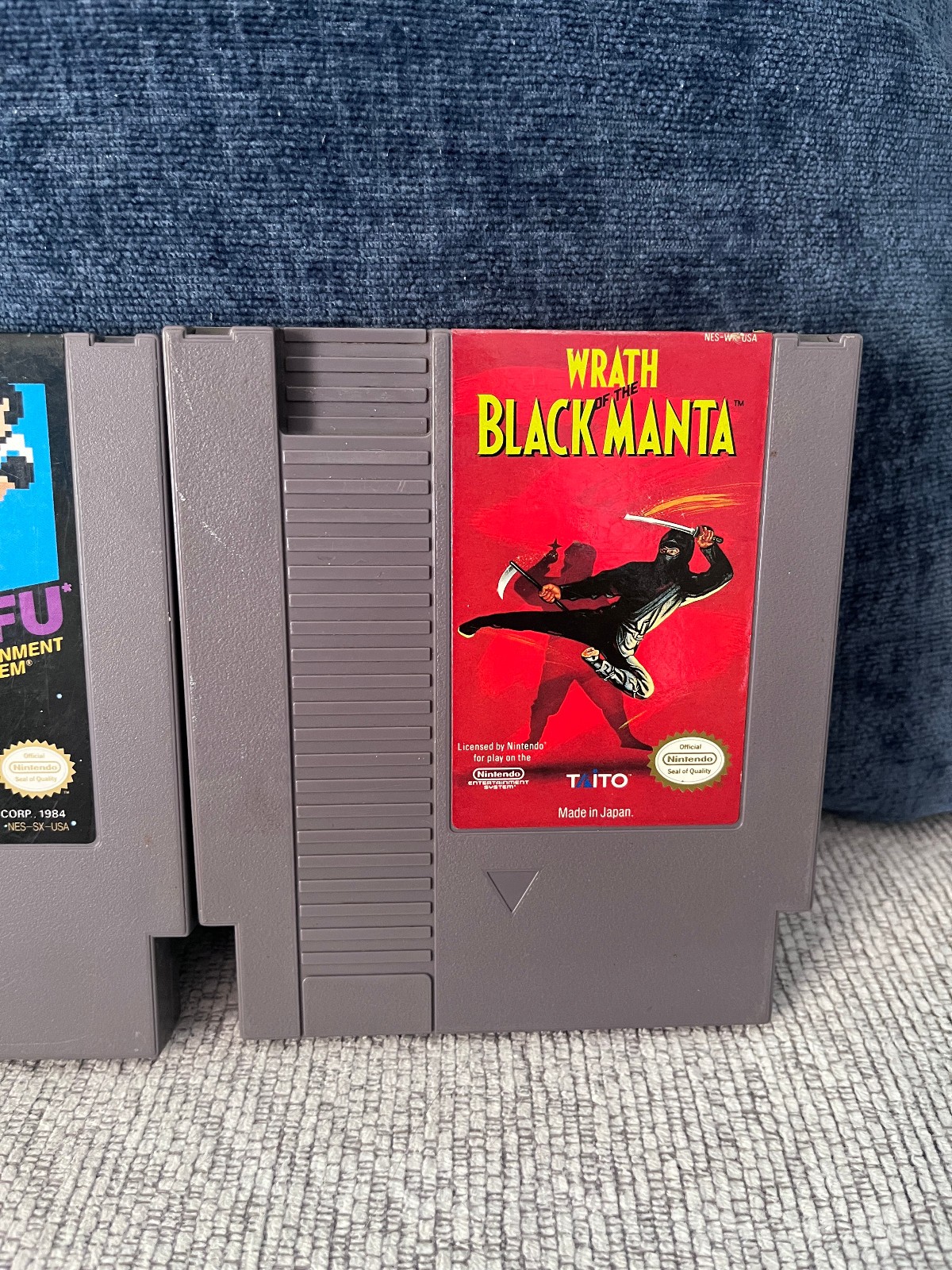 Kung Fu & Wrath of the Black Manta (Nintendo Entertainment System) Nes Games Lot
