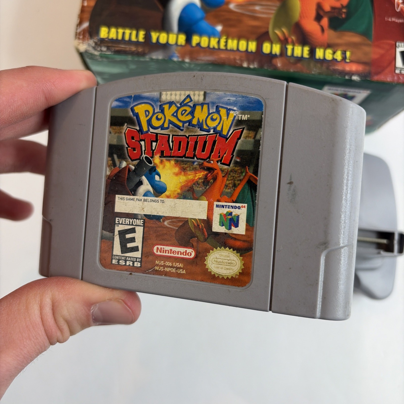 Pokemon Stadium – Nintendo 64 Big Box w/ Transfer Pak (Tested)