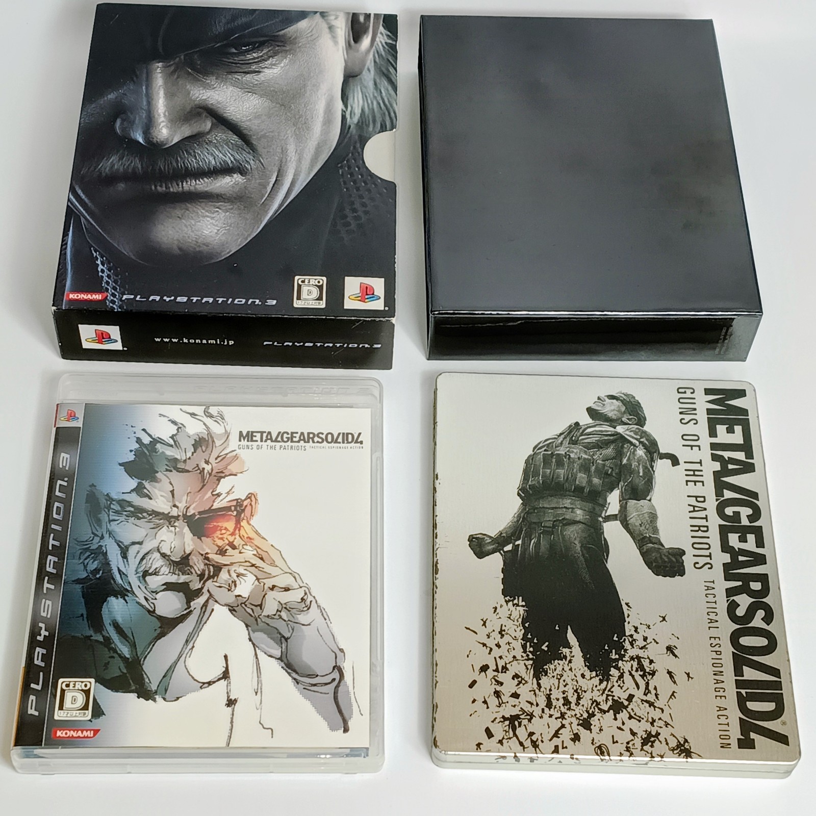 Metal Gear Solid 4 Premium Pack PS3 Limited Edition Steelbook CIB US Stock