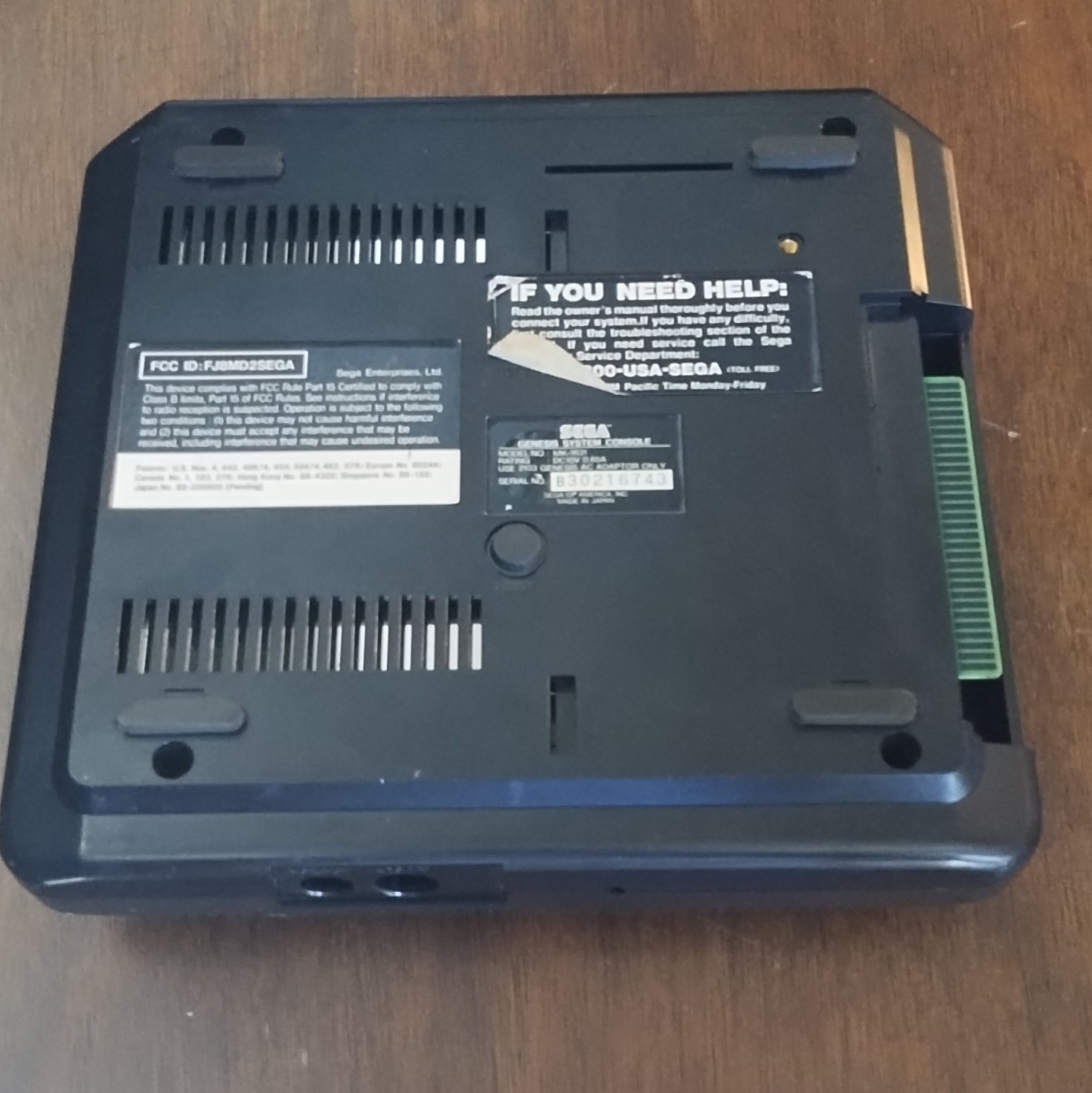 SEGA Genesis MK-1631 Console Only Black NTSC-U/C Composite RCA not tested