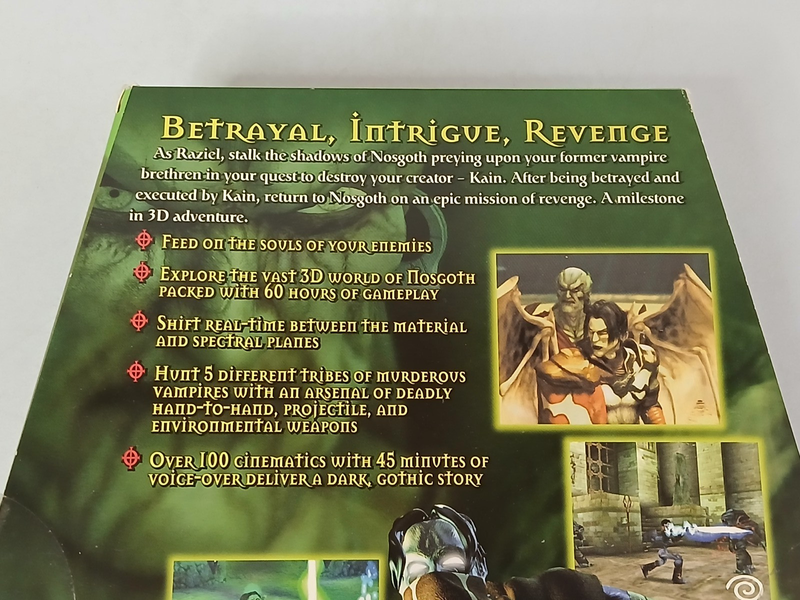 EIDOS Legacy of Kain Soul Reaver 1999 PC Game CD-ROM Trapezoid Big Box Complete