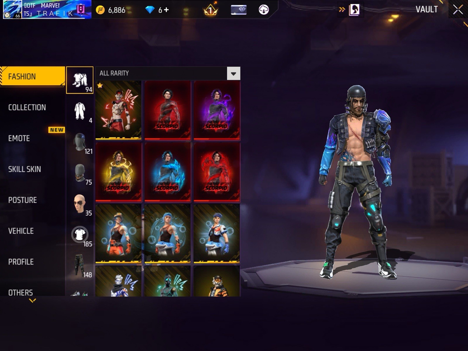 Free Fire Android In-Game Screenshots: Outfits/Skins, Weapon Gallery