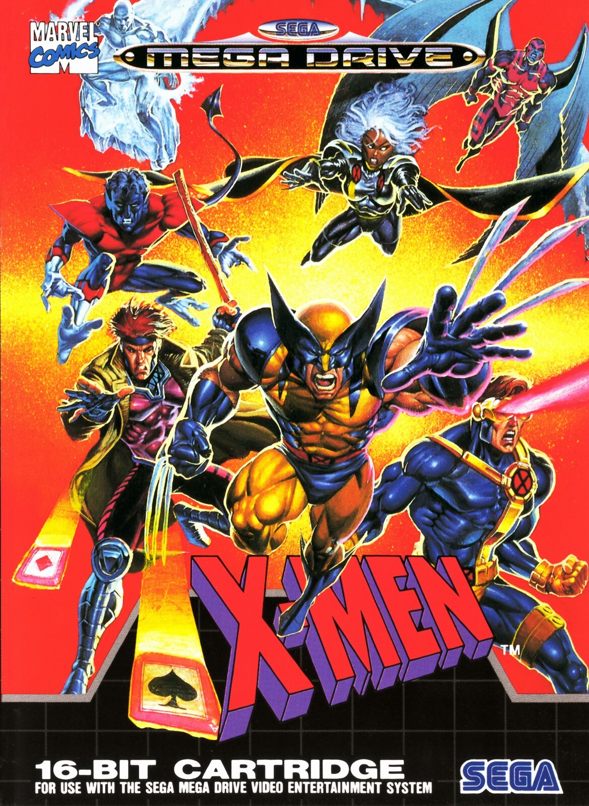 Sega Genesis Classic – X men Video Game Cover Poster 11×15