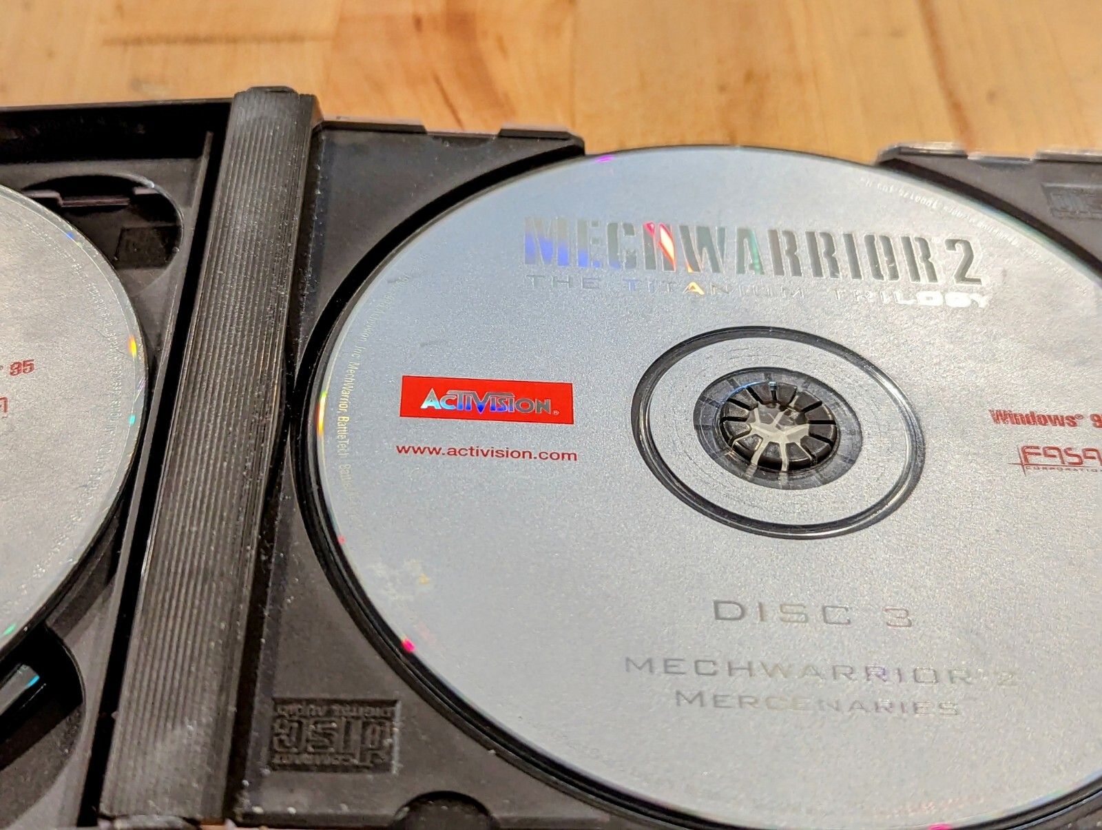 MechWarrior 2 Titanium Trilogy Edition ACTIVISION PC Missing Disk 2 Untested