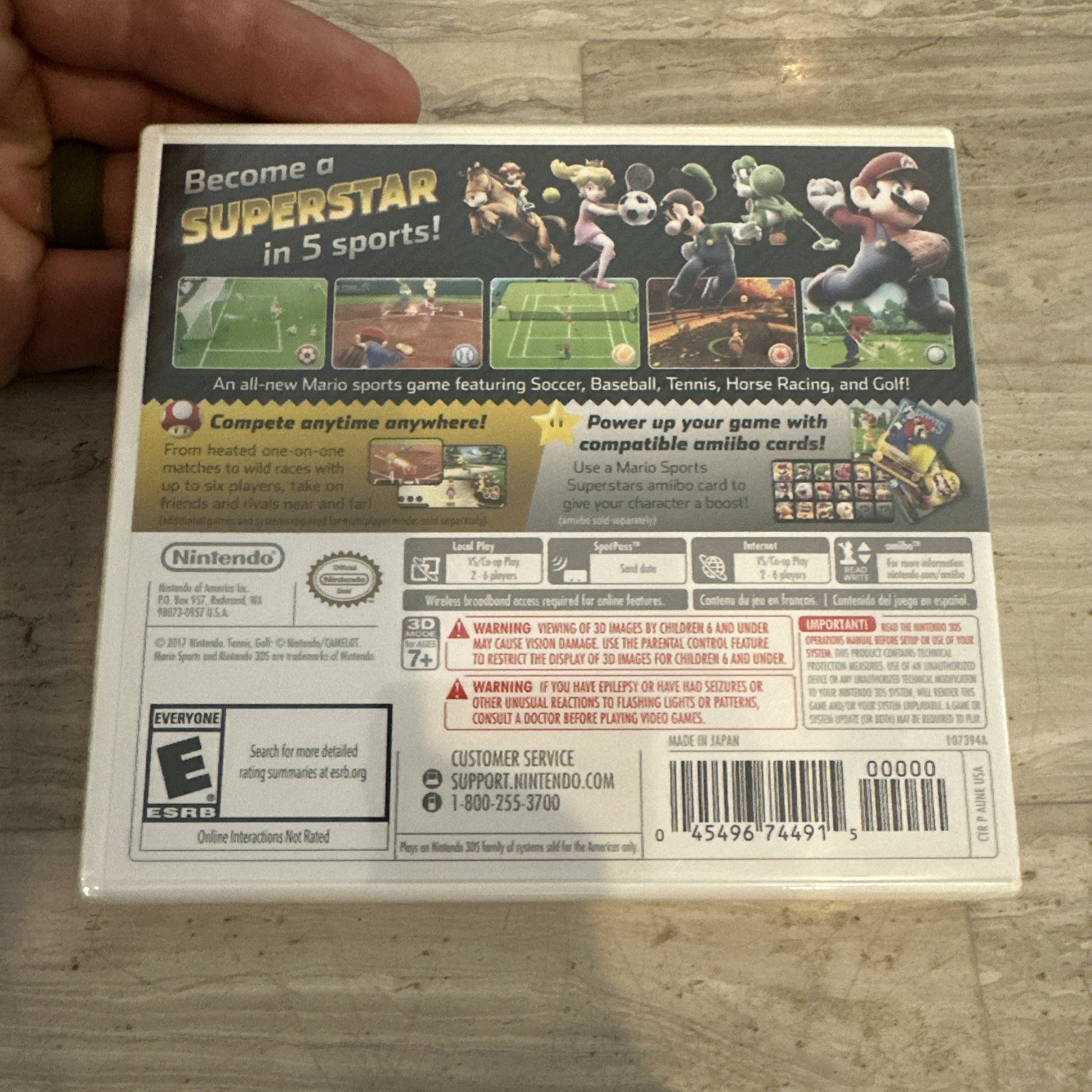 Mario Sports Superstars (Nintendo 3DS) Brand New – Factory Sealed – First Print!