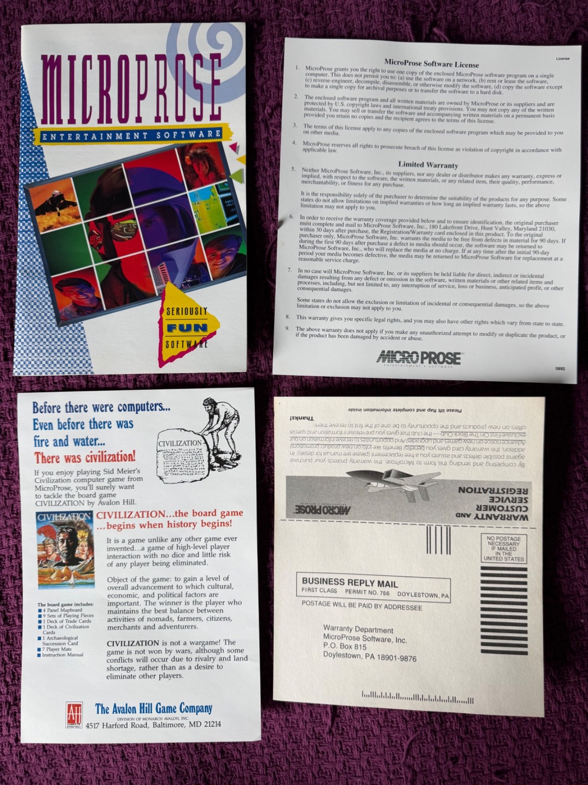 1992 Apple Sid Meier’s Civilization-Complete content in box/excellent condition