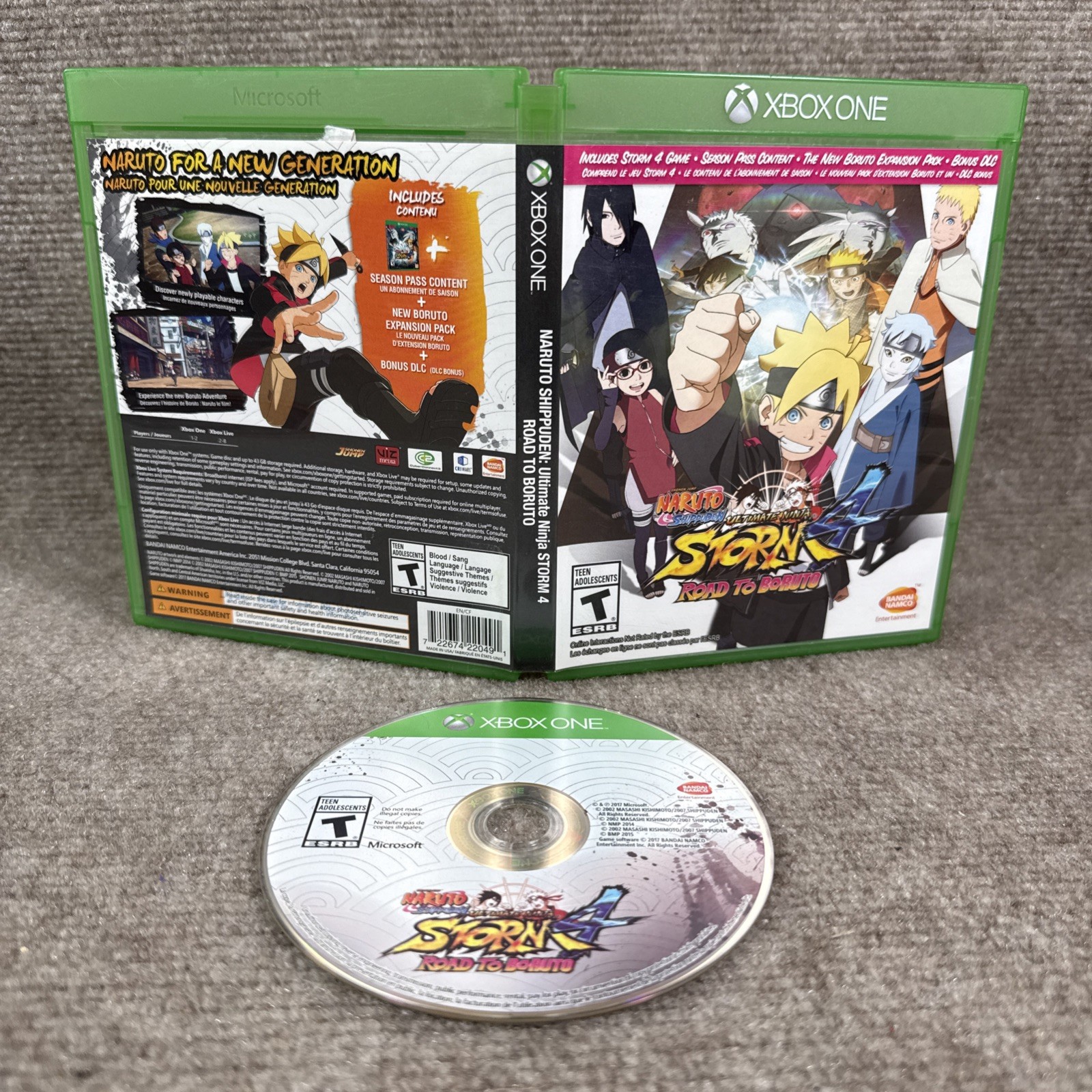 Naruto Shippuden Ultimate Ninja Storm 4 Road to Boruto Xbox One Adult Owned