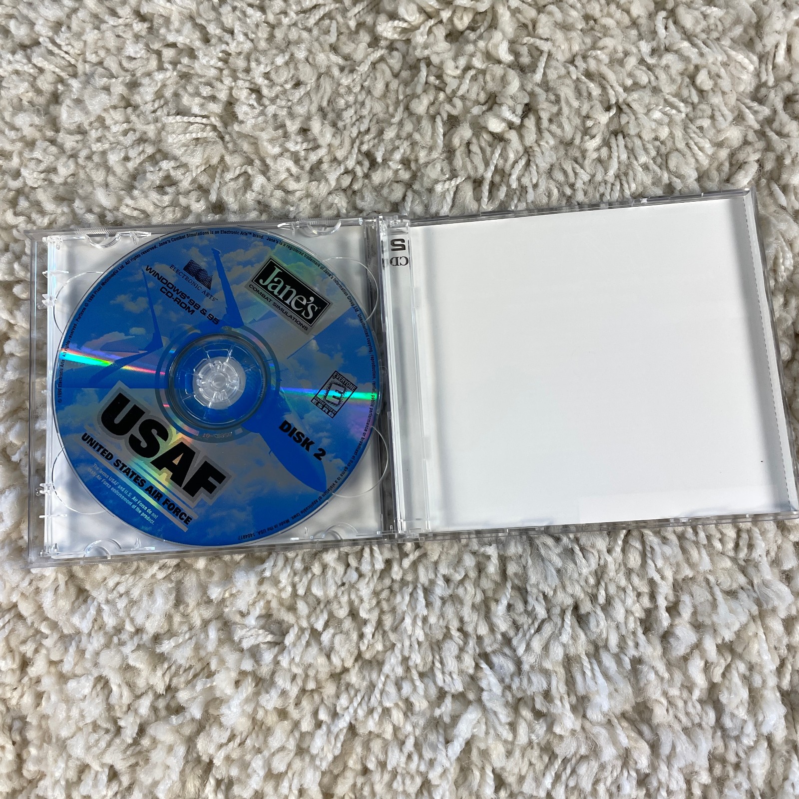 Jane’s USAF: United States Air Force (PC, 1999) Flight Simulation + Microsoft 98