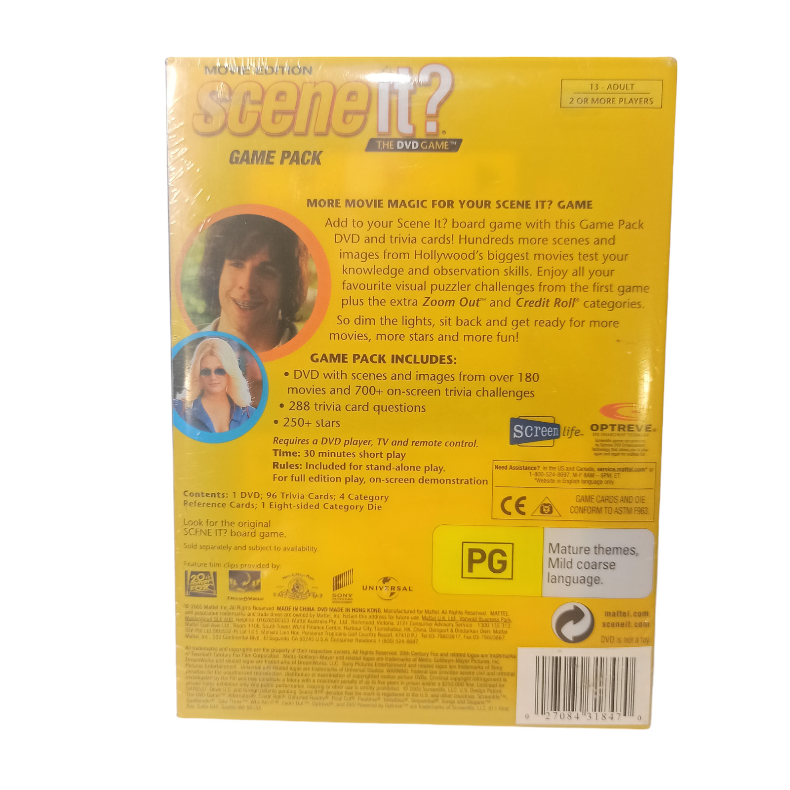 Scene It? Movie Edition DVD Video Game Quiz Guessing Region 0 Brand New