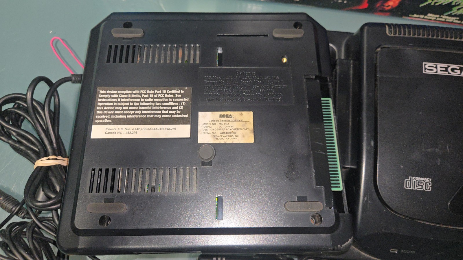 Sega CD Console Version 2 with Original Box, With Majesco Sega Genesis II, READ!