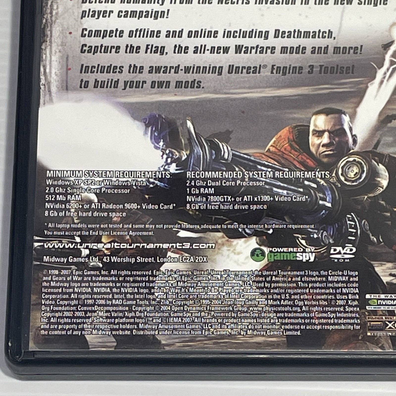 Unreal Tournament 3 PC DVD ROM Game 2007 Complete VGC Australian MA15+