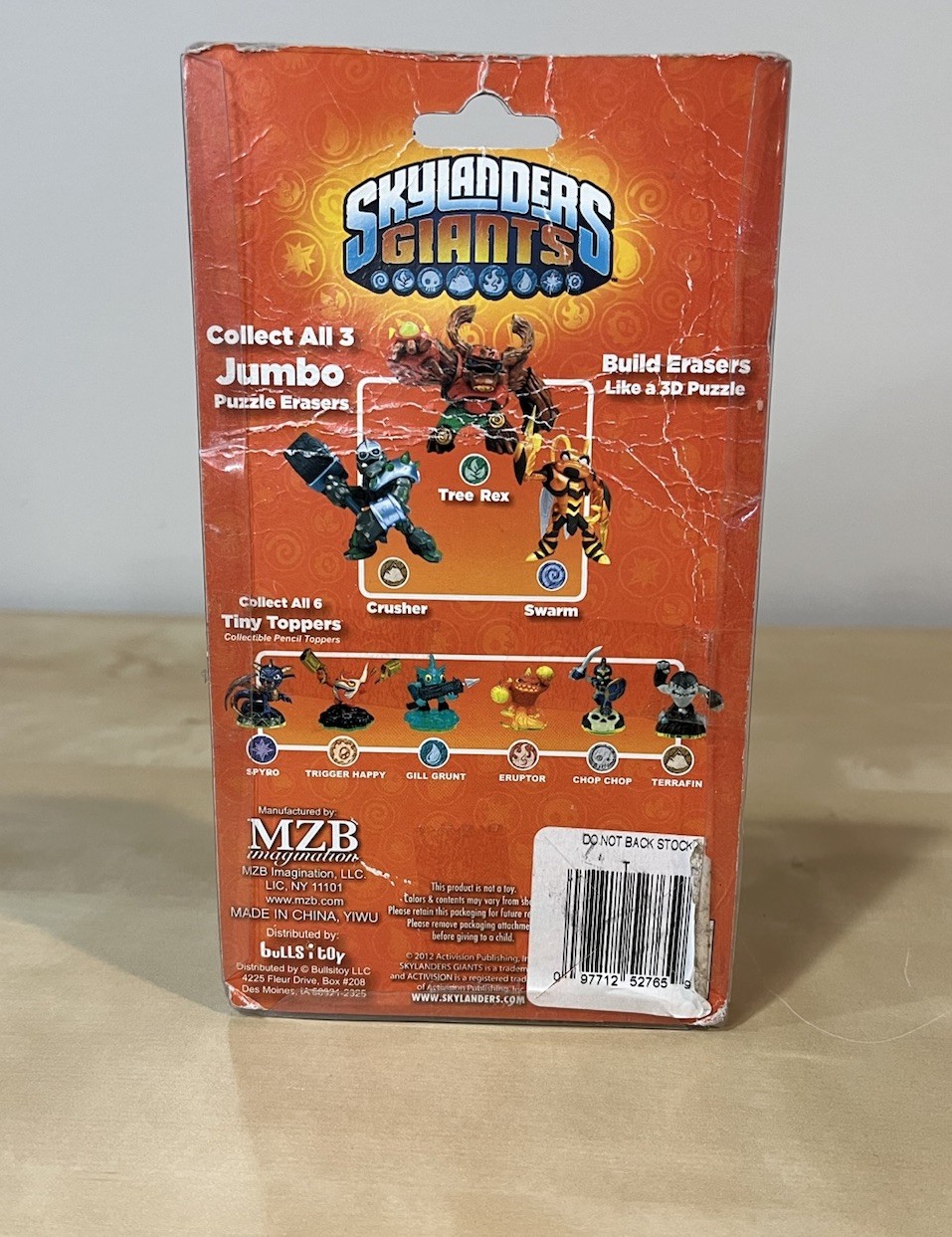 Skylanders Giants Tree Rex Jumbo Puzzle Eraser. Still In Original Packaging.