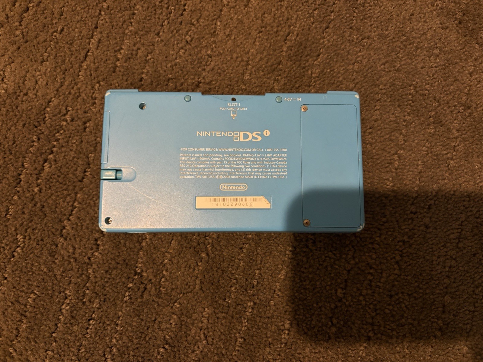 Nintendo DSi Blue Handheld w/ Box, Manual, Charger & Stylus Tested See Pics