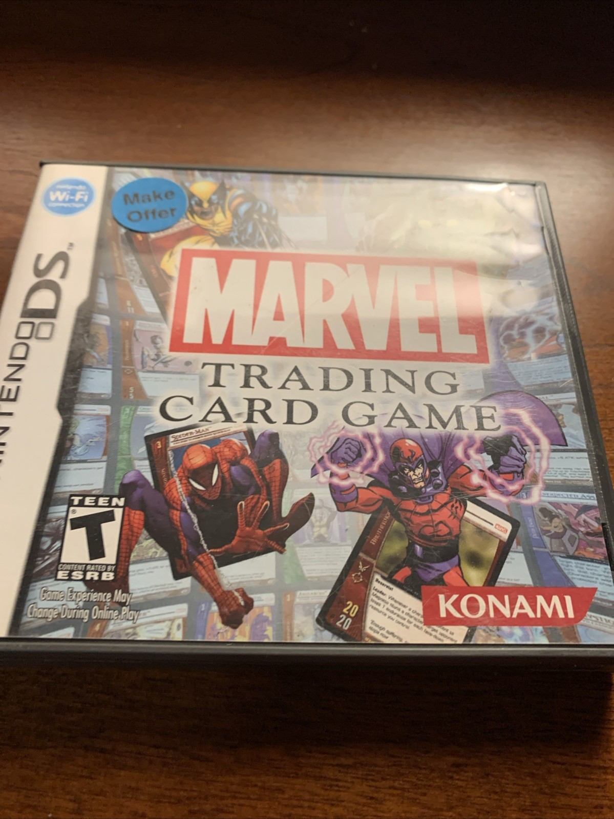Marvel Trading Card Game (Nintendo DS) Case ONLY No Game / Authentic USA Version