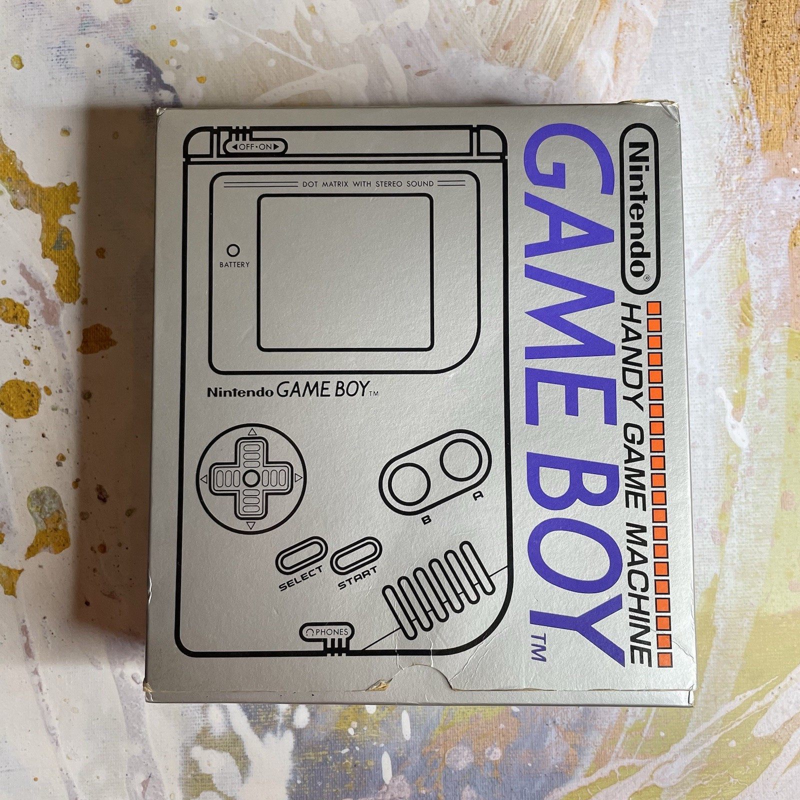 Original Nintendo GameBoy DMG-01 Handheld Console Gray CIB Complete In Box