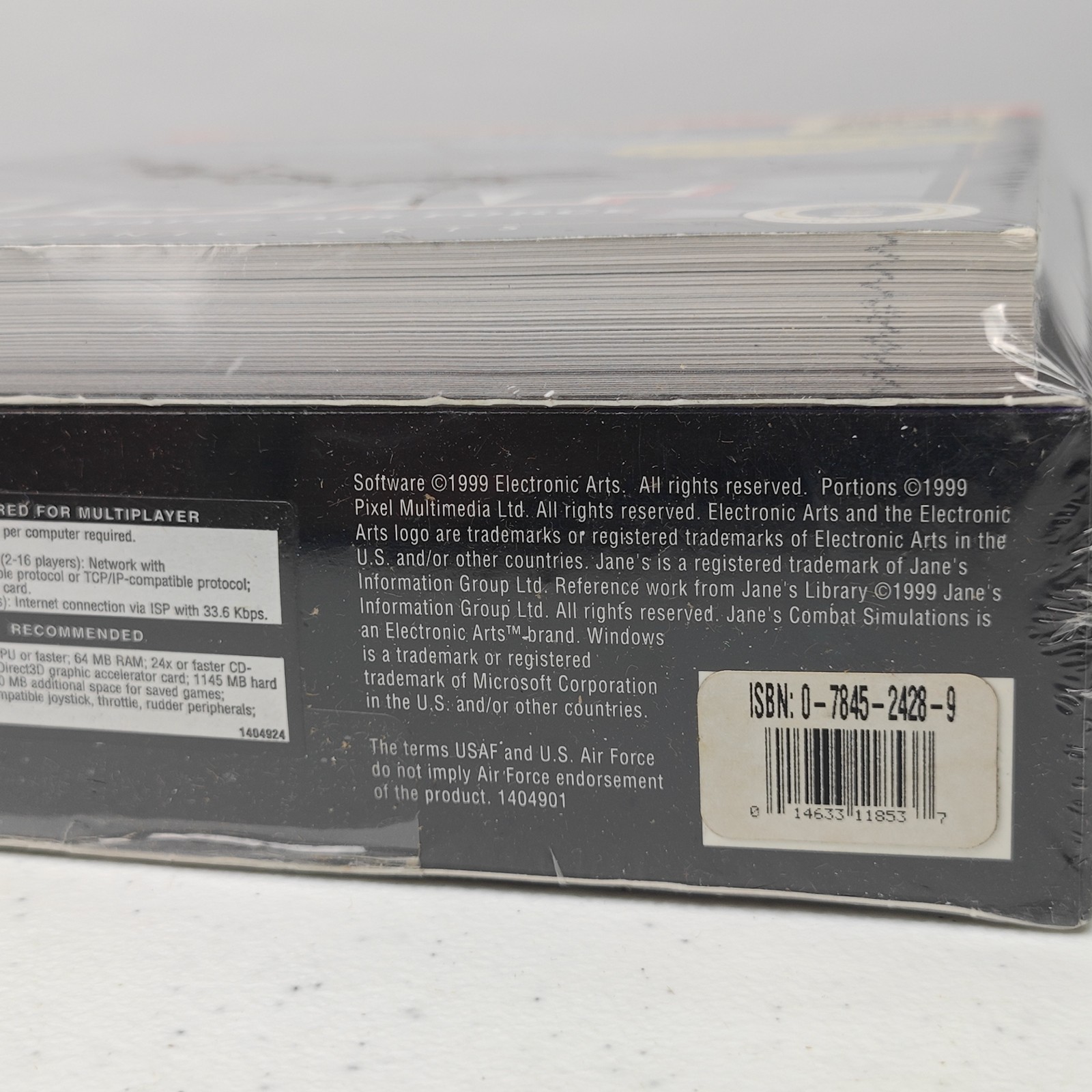 Jane’s Combat Simulations USAF 1999 Big Box PC & Strategy Guide-NEW SEALED VTG