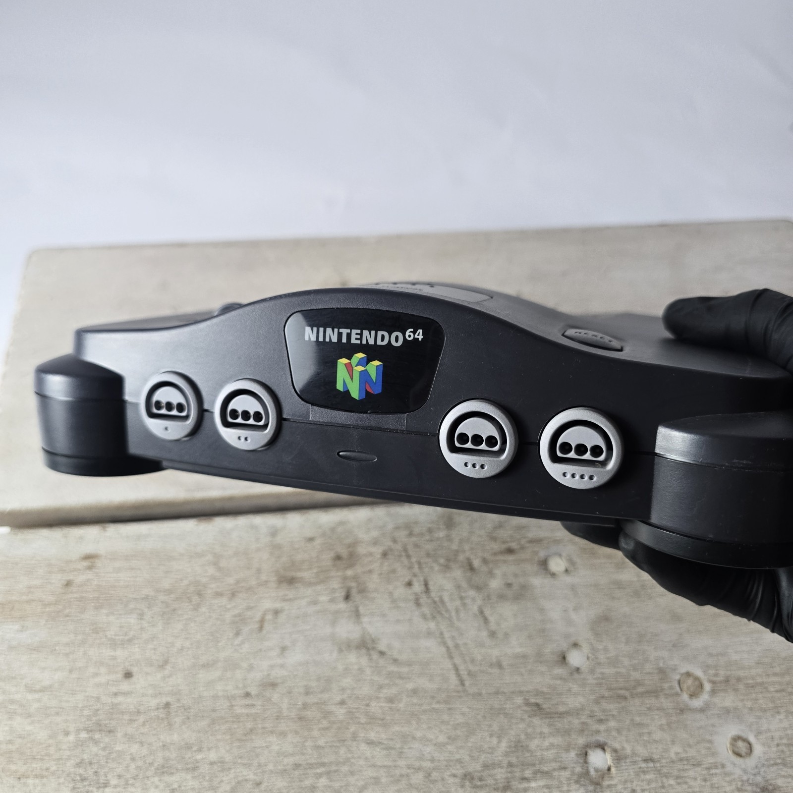 Nintendo 64 (NUS-001) Black Home Console w/ Expansion Pak Light Indicator Works