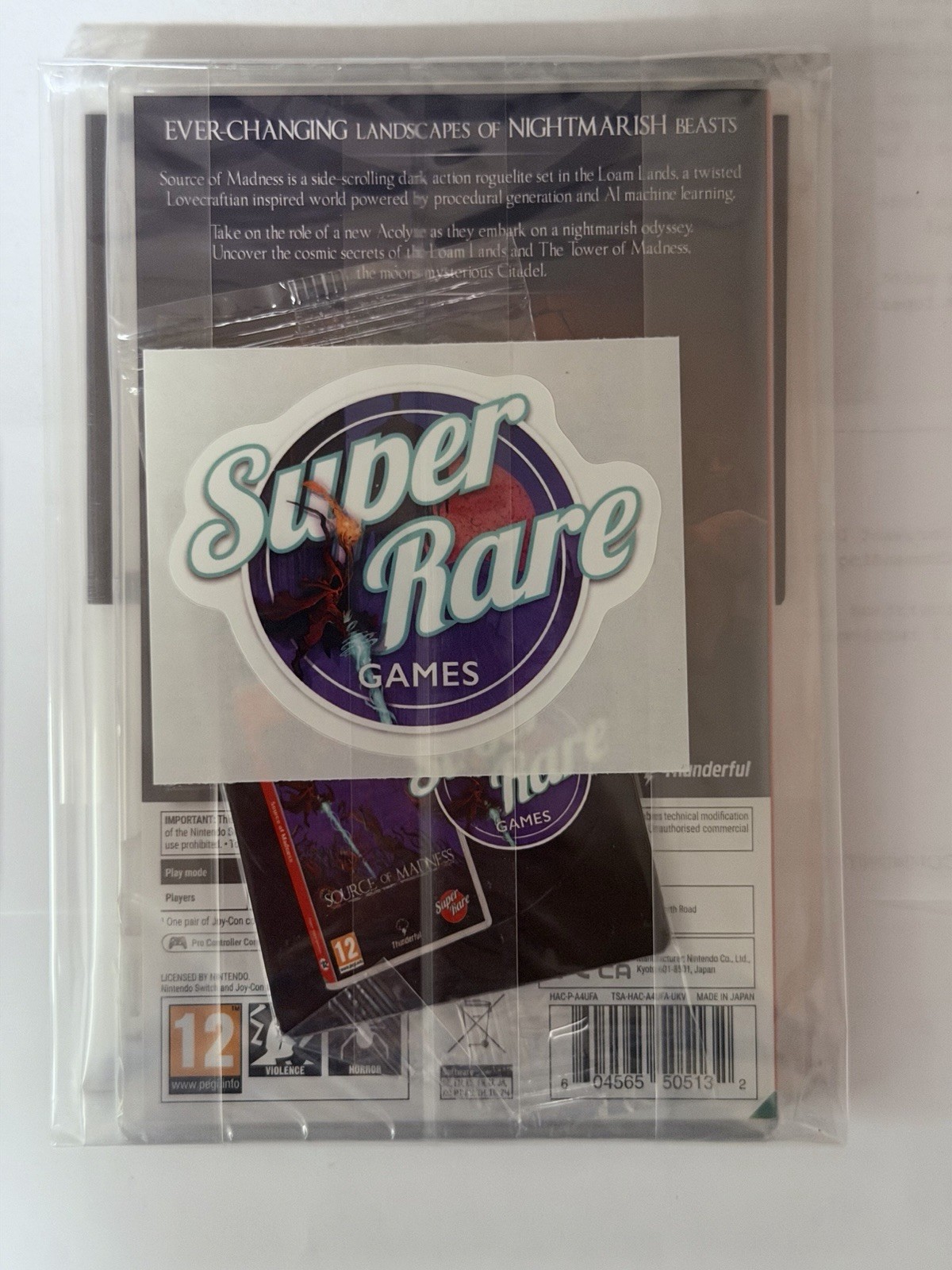 SEALED Super Rare Games Source of Madness Special Edition Switch w/Cards CIB