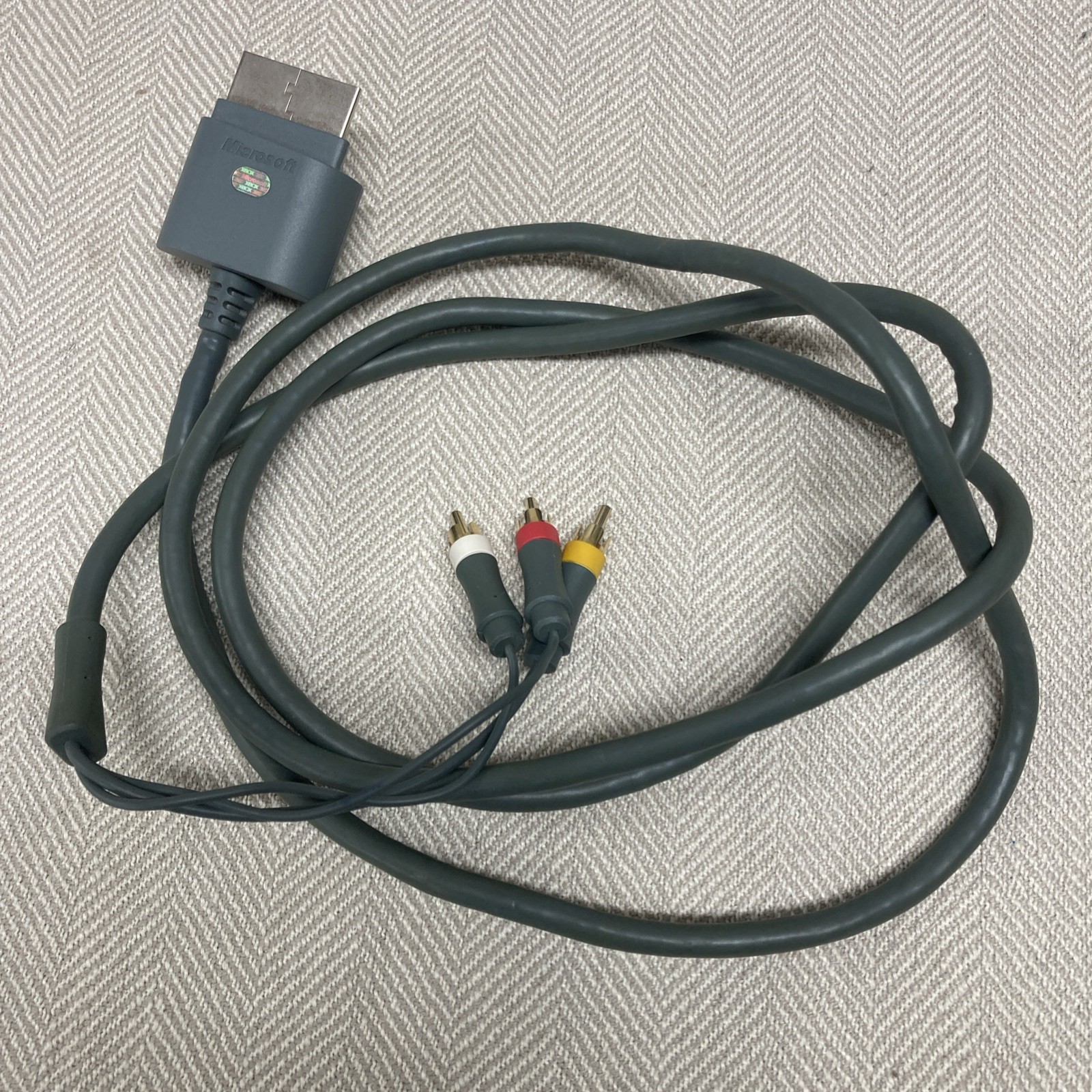 HD TV Premium RCA Composite AV A/V Cable Cord for Microsoft Xbox 360