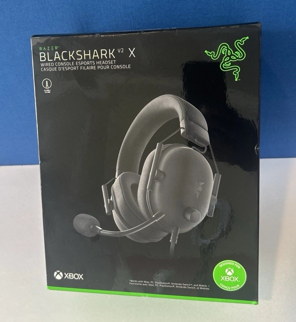 Razer Blackshark V2 X Black Over the Ear Gaming Headset