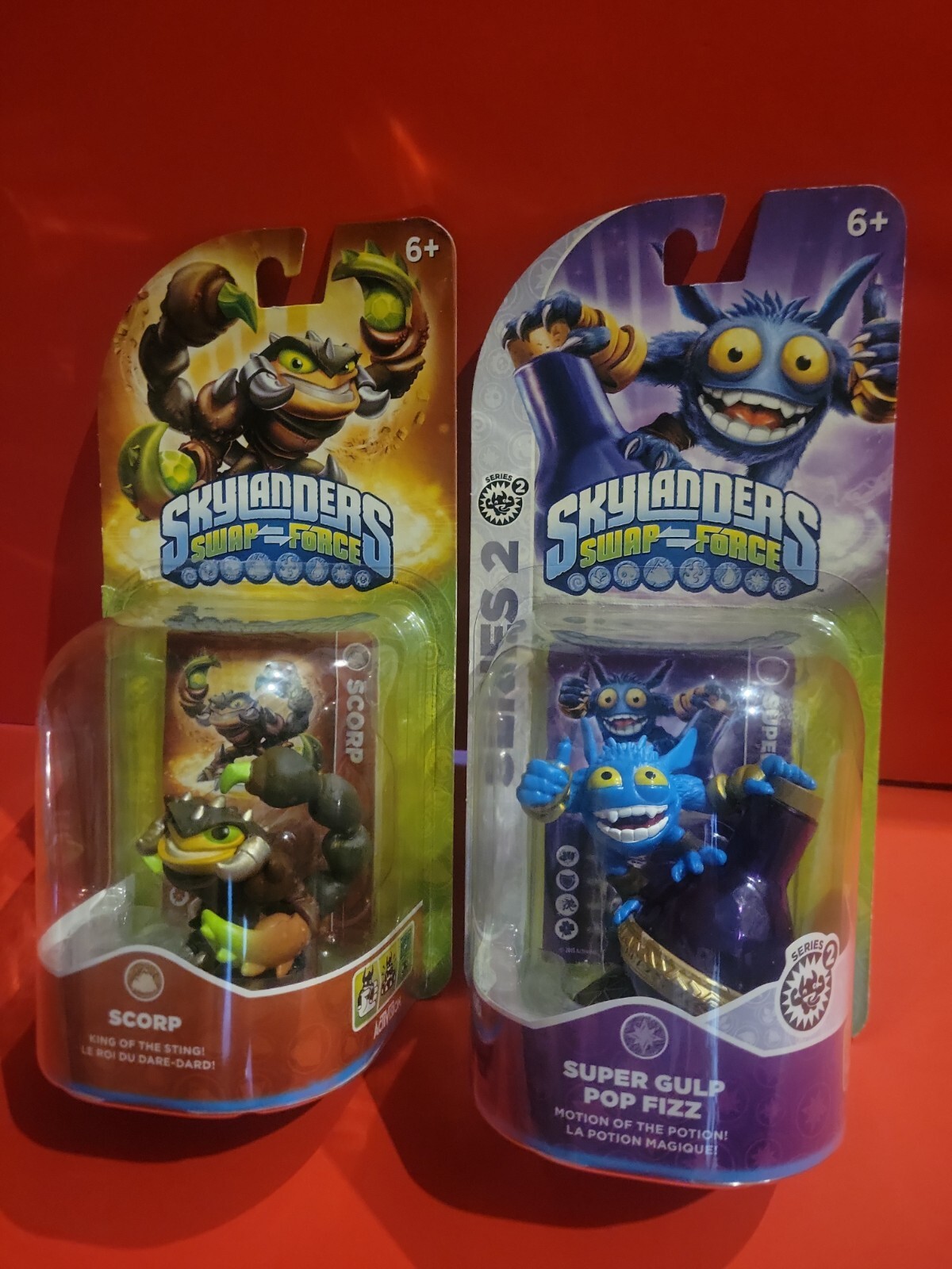 NEW Skylanders SWAP Force: Super Gulp Pop Fizz & Scorp Activision *2pk*
