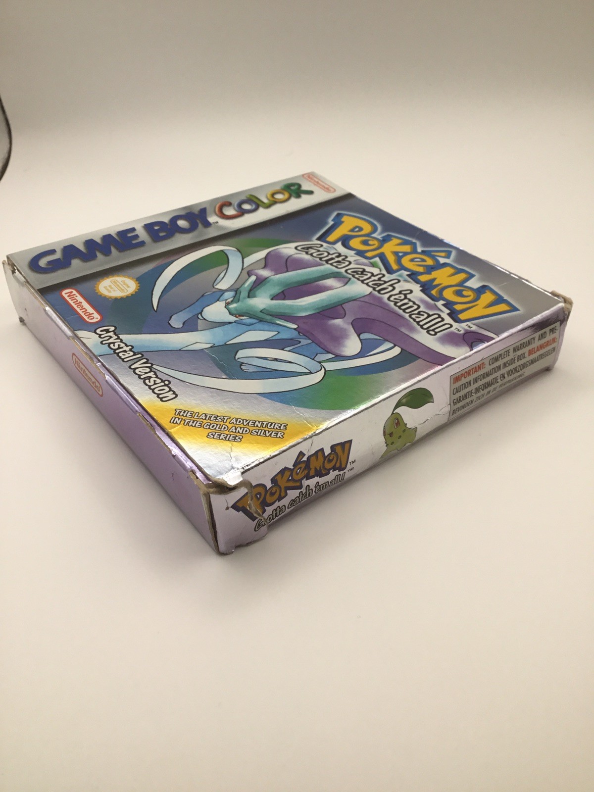 Pokemon Crystal Version, Complete in Box (CIB), Gameboy Color, New Battery, PAL