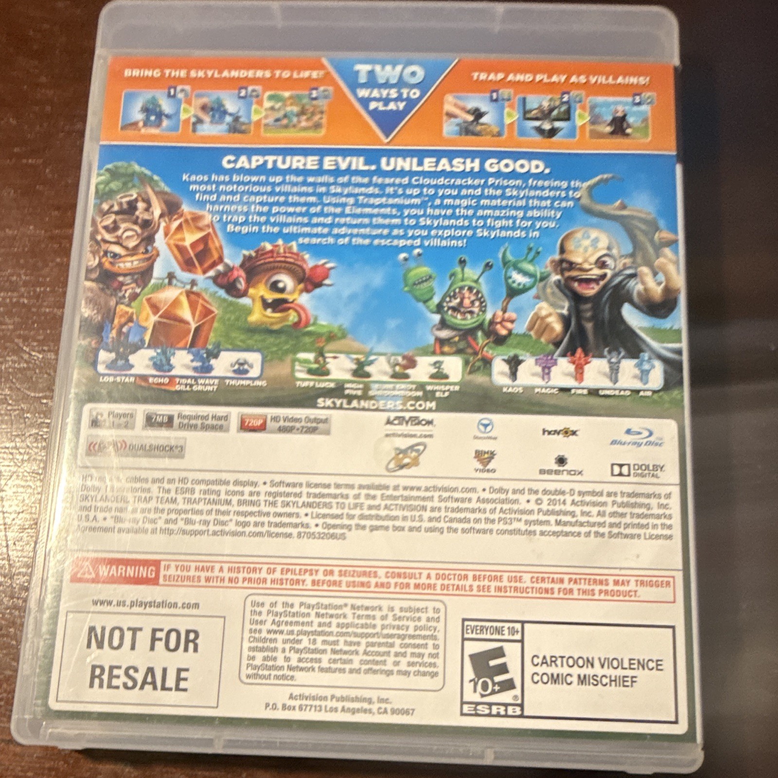 Activision Skylanders Trap Team PS3 2014 E10+ NTSC-U/C Multiplayer