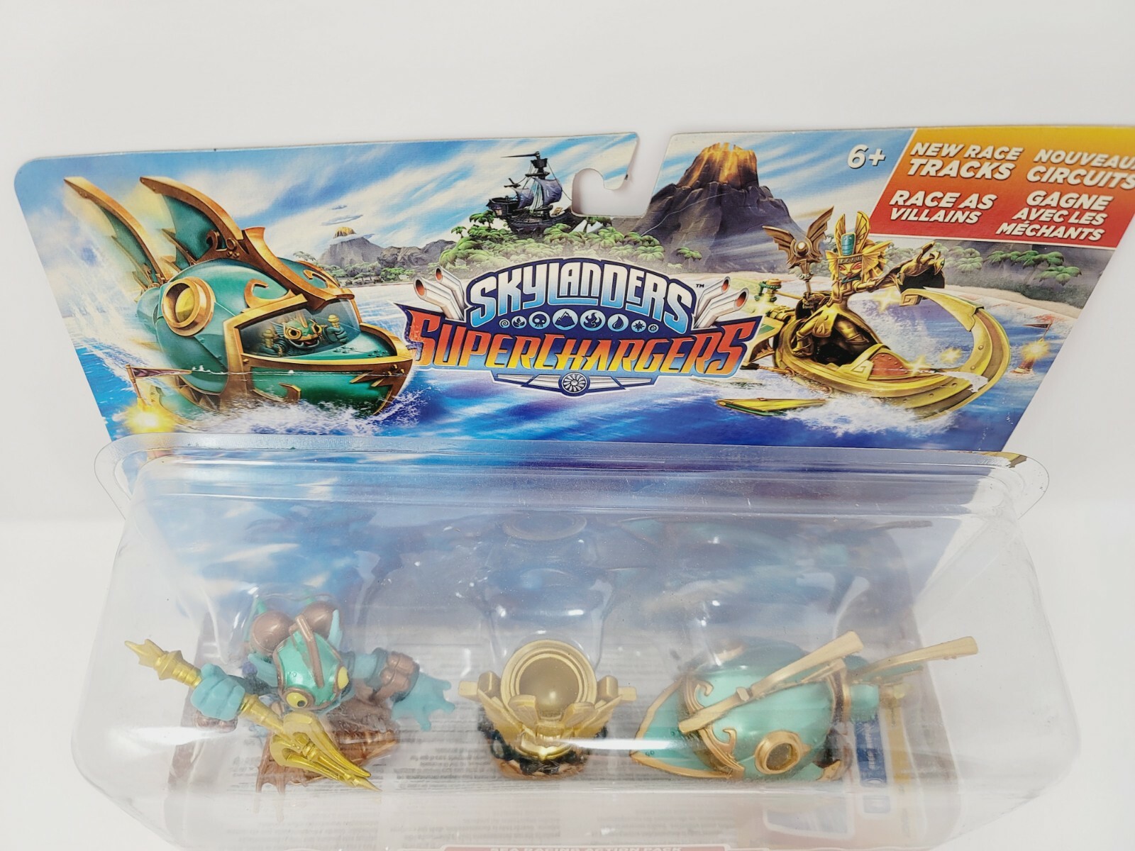 Skylanders Supercharger Sea Racing Action Pack Gill Grunt Sea Trophy Reef Ripper
