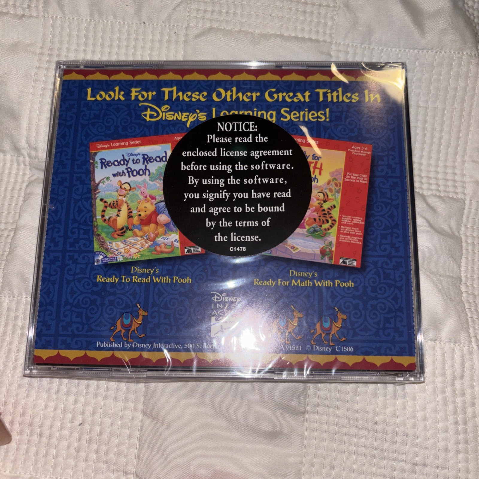 Disney’s MathQuest With Aladdin Windows/Mac Learning Series Big Box Original
