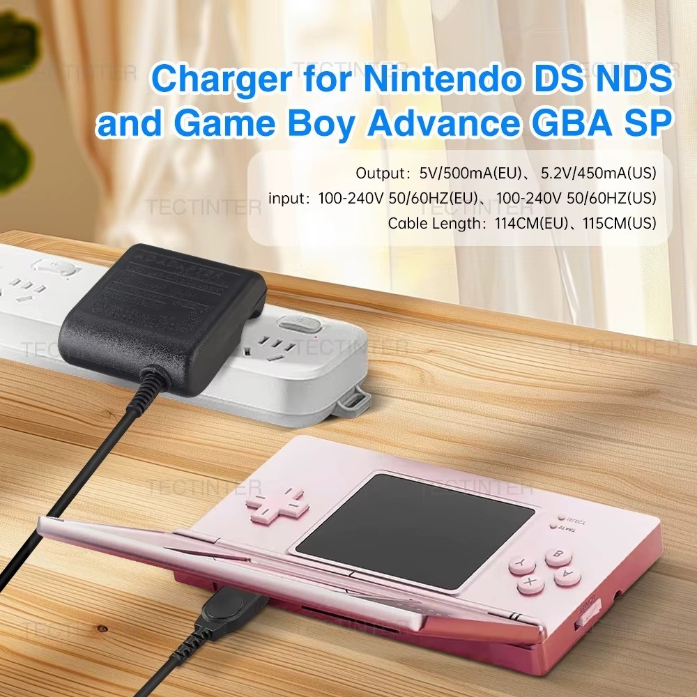 New Wall Adapter Charger Cable For Nintendo DS Game Boy Advance GBA SP NTR-002