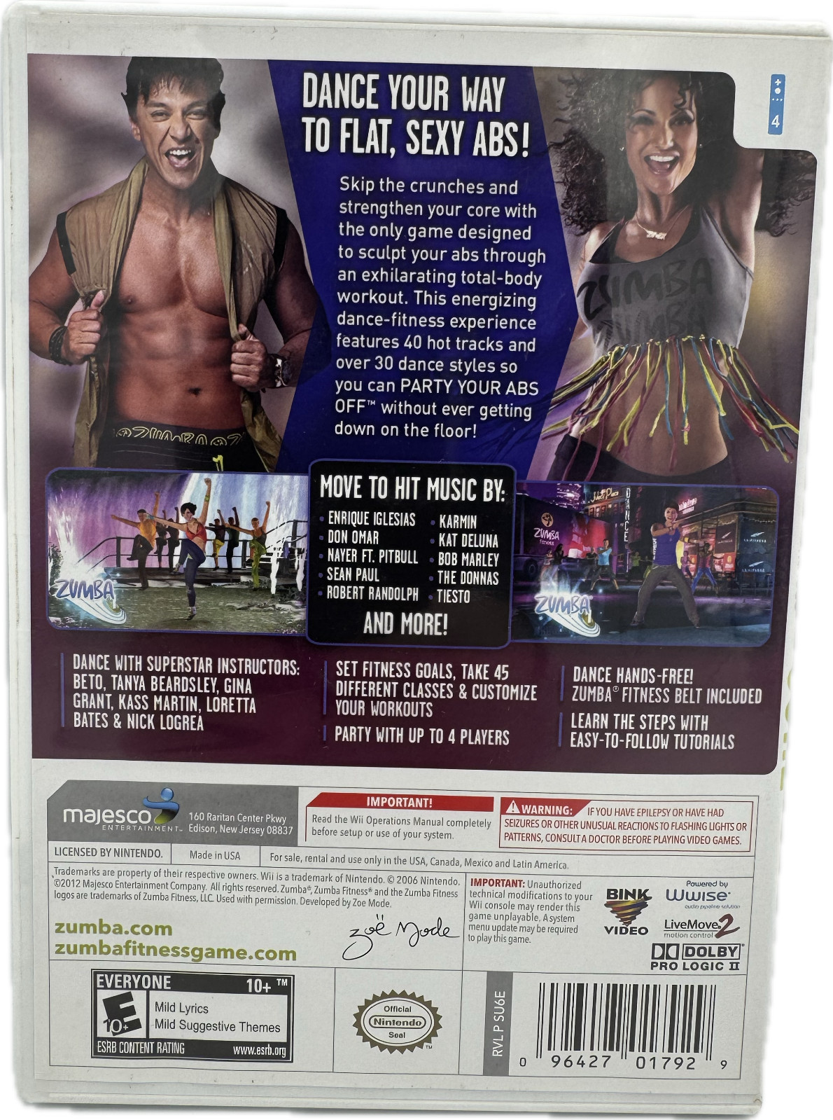 Zumba Fitness Core (Nintendo Wii, 2012)