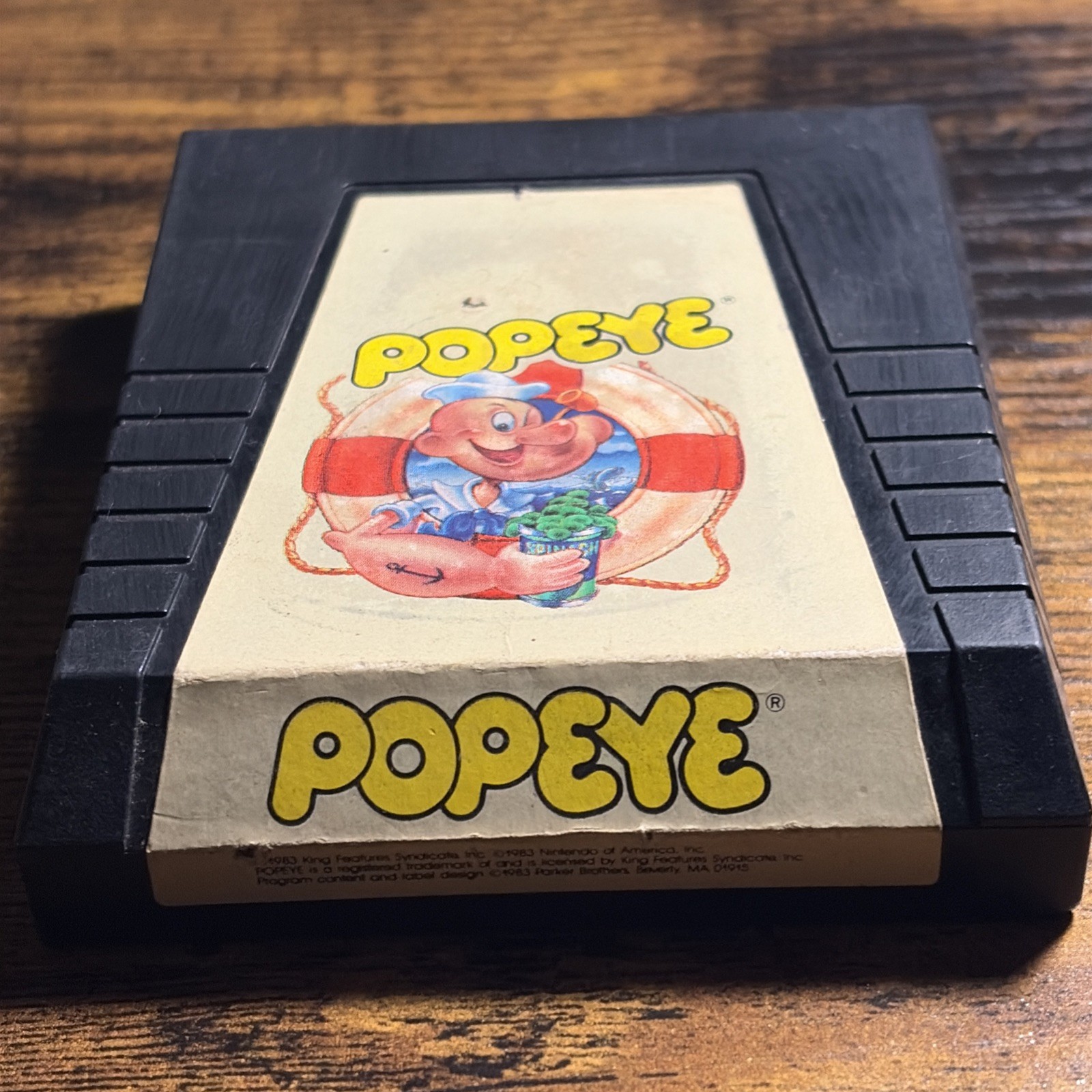 Popeye Game Program (Atari 2600, 1983) – Cartridge Only
